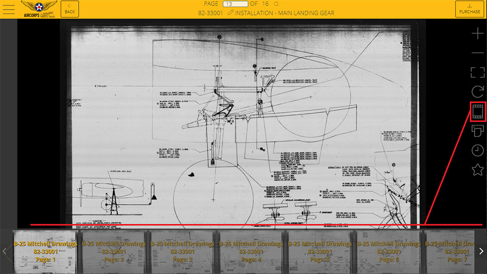 Thumbnails are an easy way to move between drawings and pages.