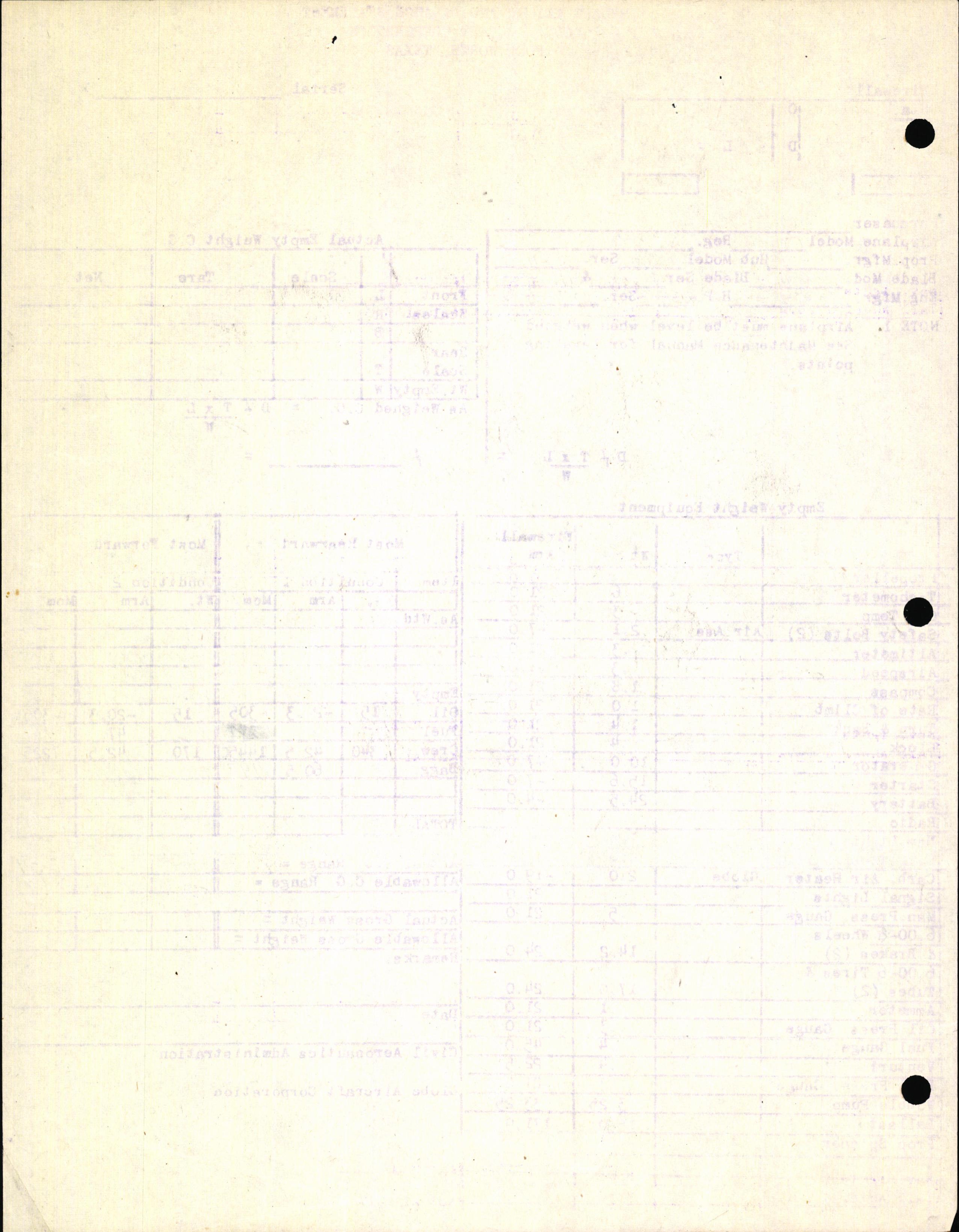 Sample page 6 from AirCorps Library document: Technical Information for Serial Number 1013