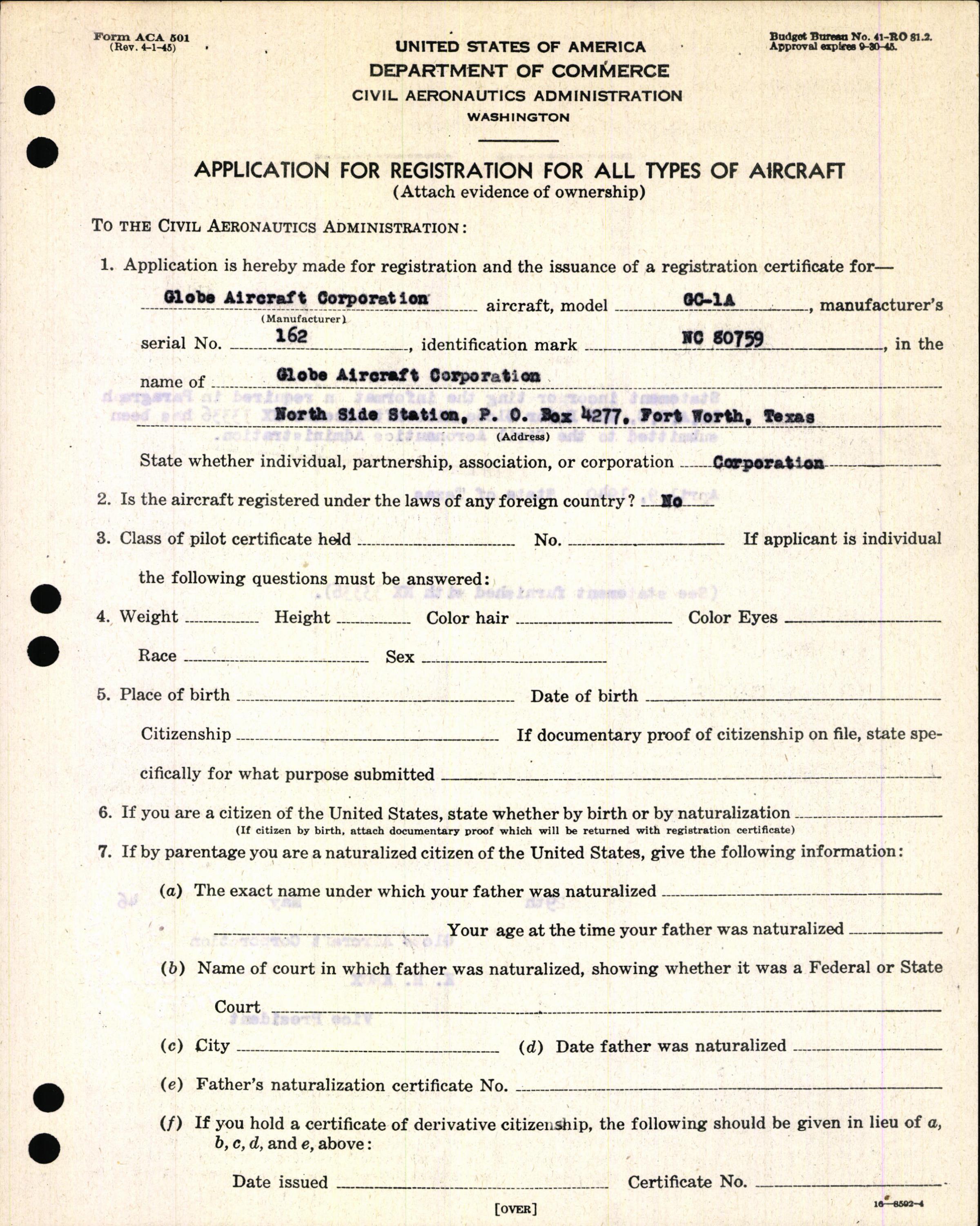 Sample page 7 from AirCorps Library document: Technical Information for Serial Number 162