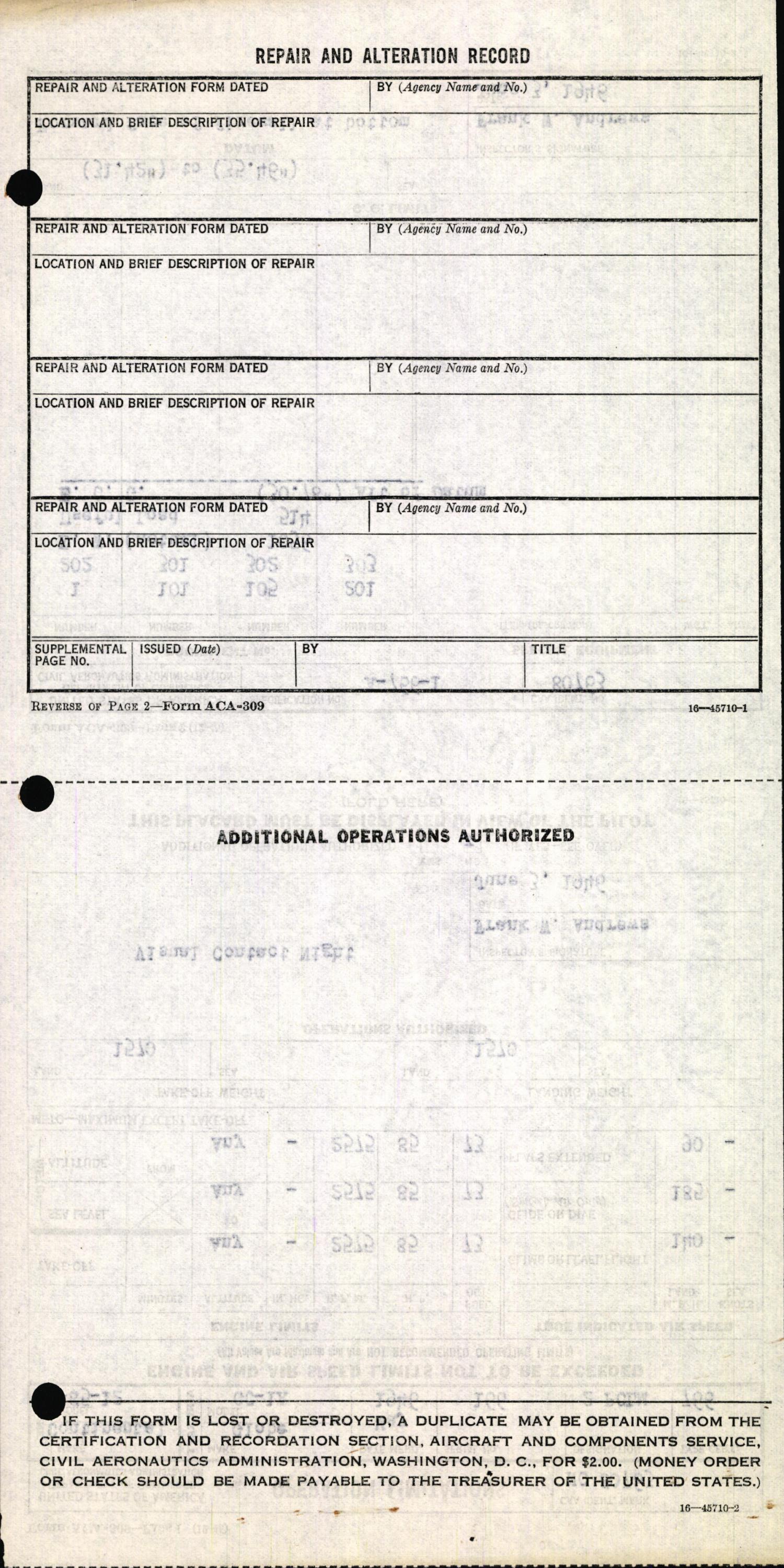 Sample page 6 from AirCorps Library document: Technical Information for Serial Number 166