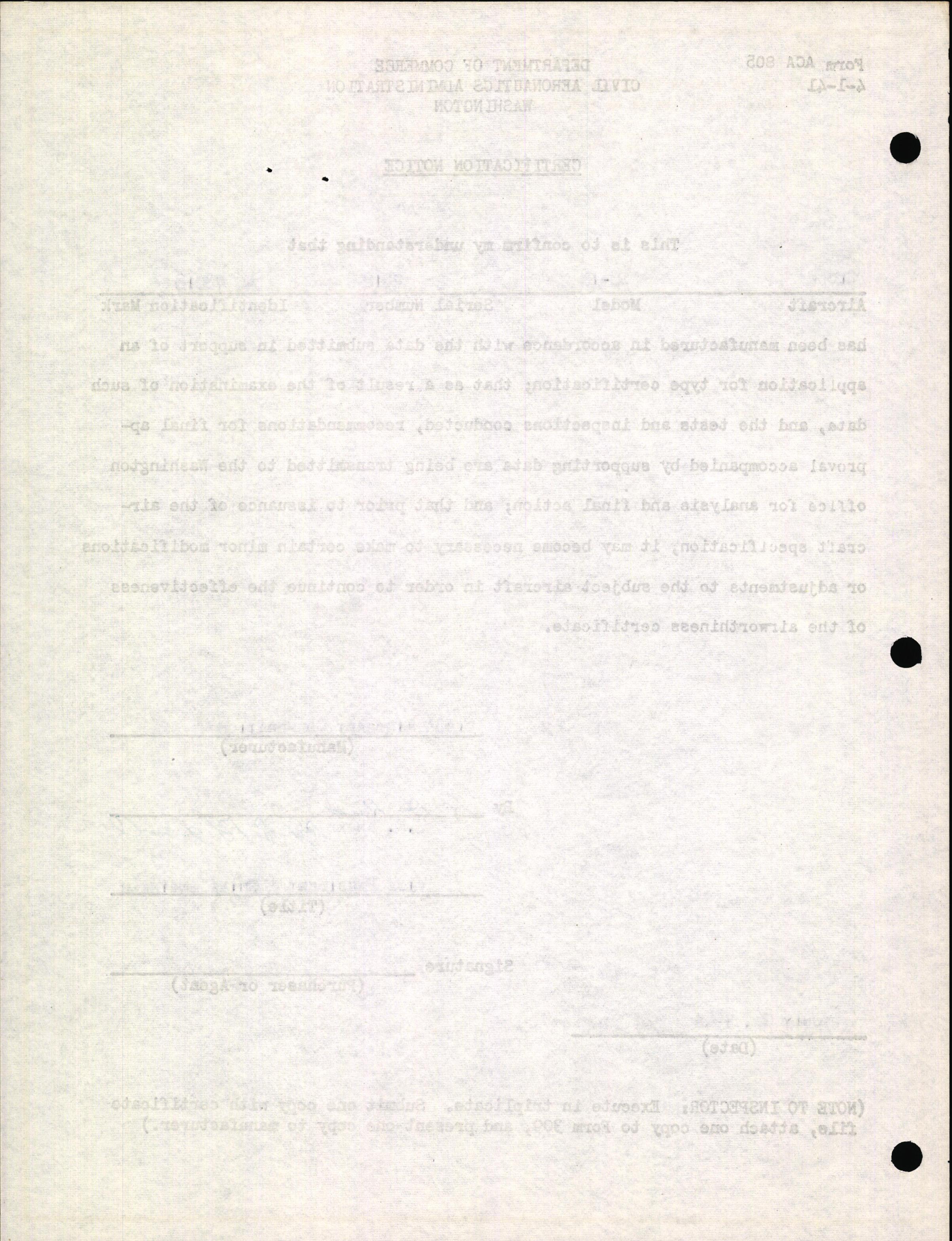 Sample page 6 from AirCorps Library document: Technical Information for Serial Number 2018