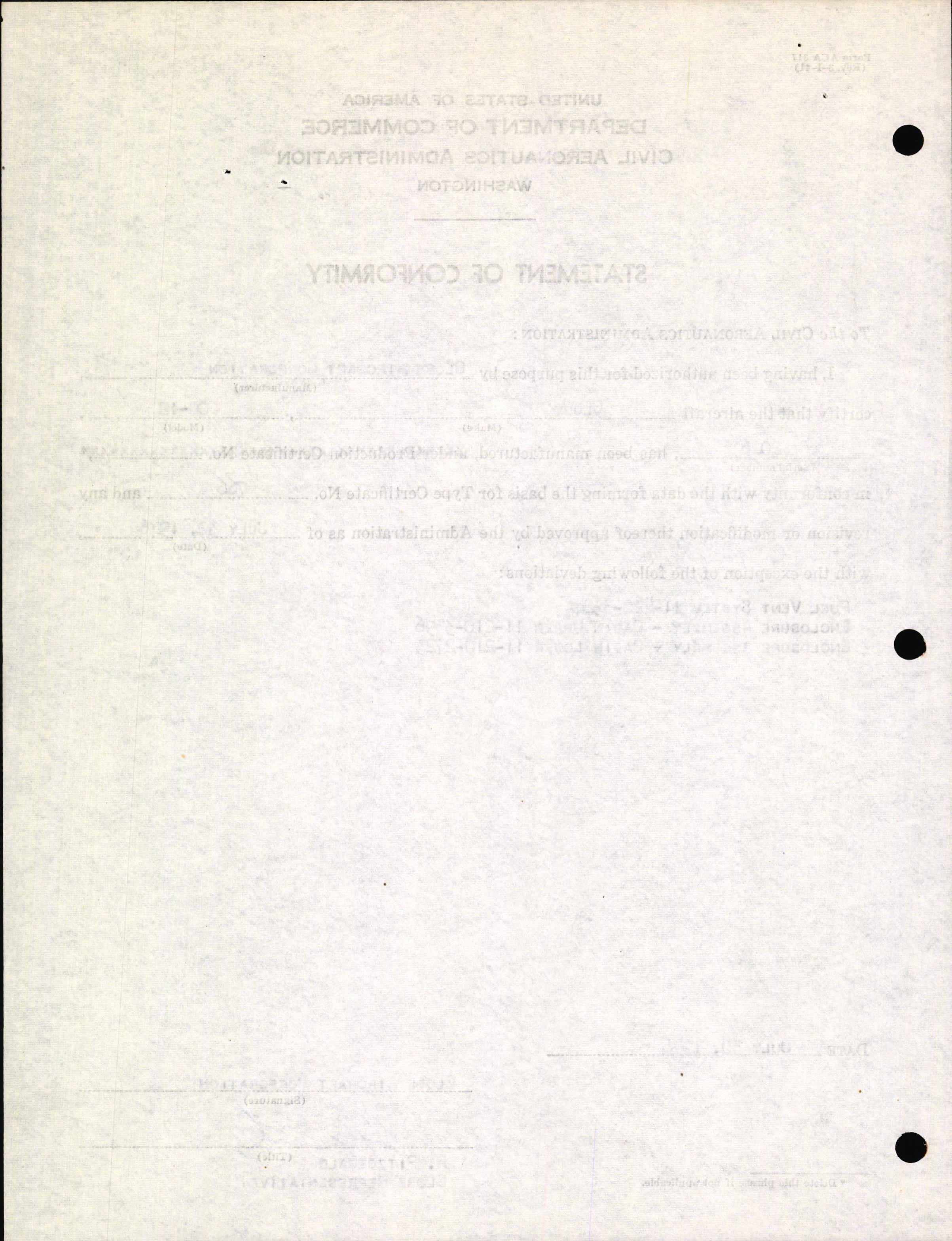 Sample page 4 from AirCorps Library document: Technical Information for Serial Number 2026