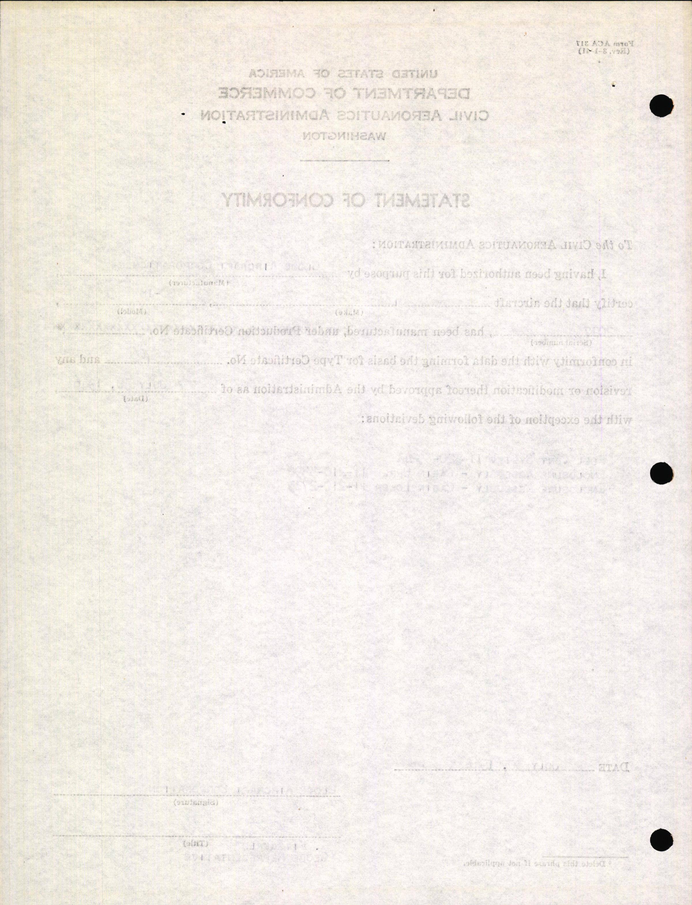 Sample page 6 from AirCorps Library document: Technical Information for Serial Number 2027