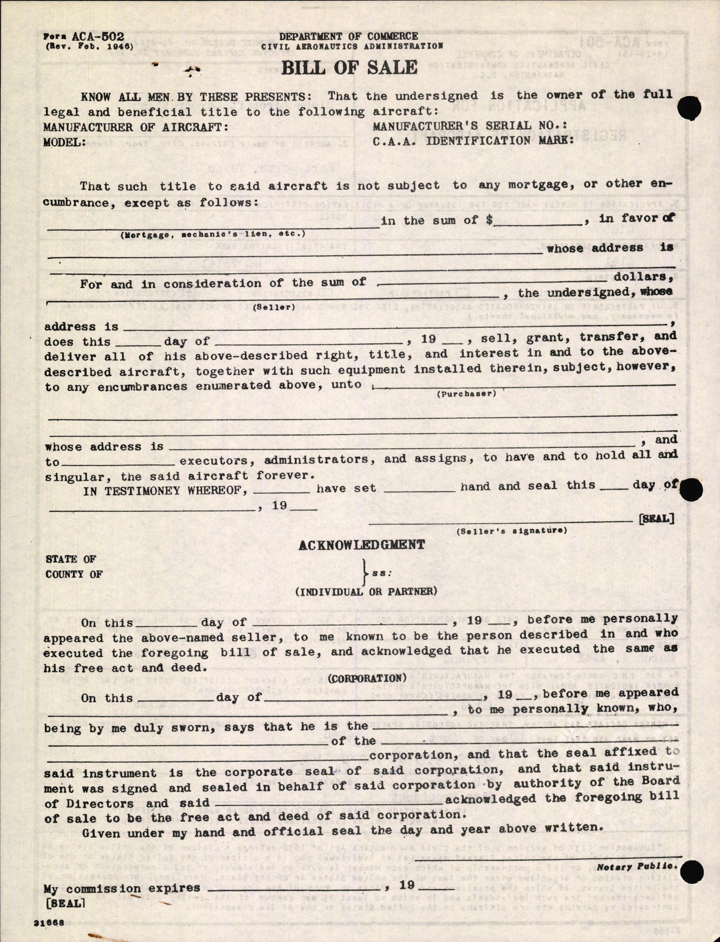 Sample page 2 from AirCorps Library document: Technical Information for Serial Number 2141