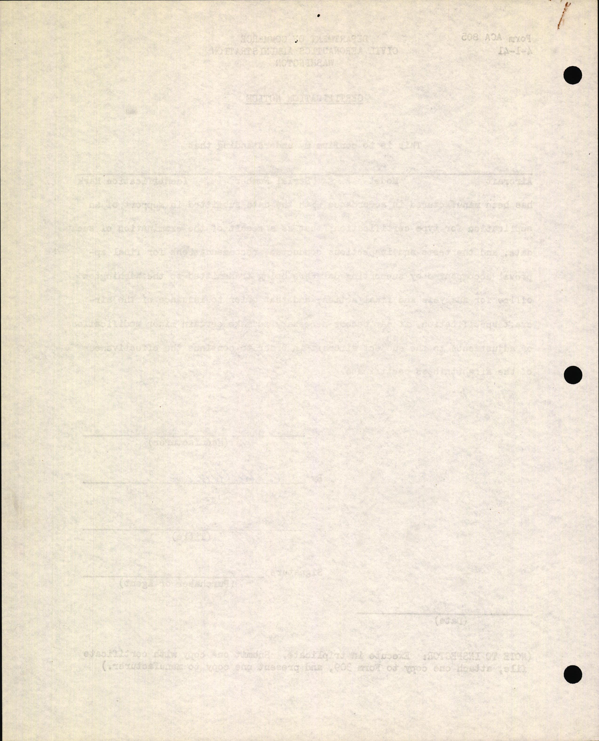 Sample page 4 from AirCorps Library document: Technical Information for Serial Number 2240