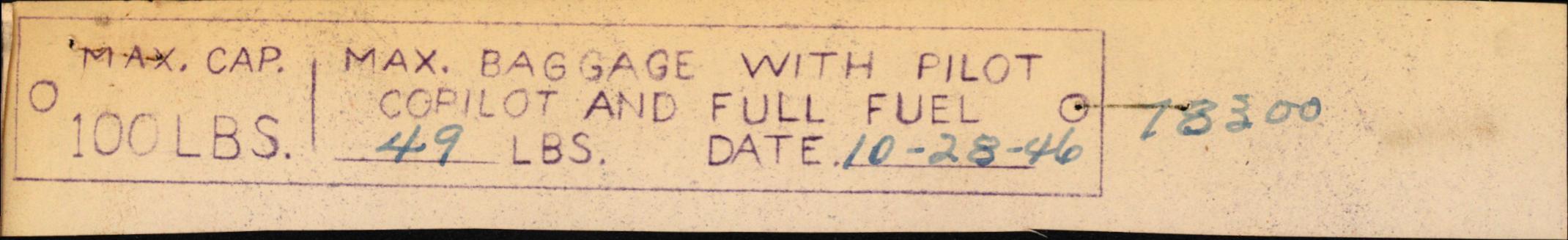 Sample page 1 from AirCorps Library document: Technical Information for Serial Number 2300