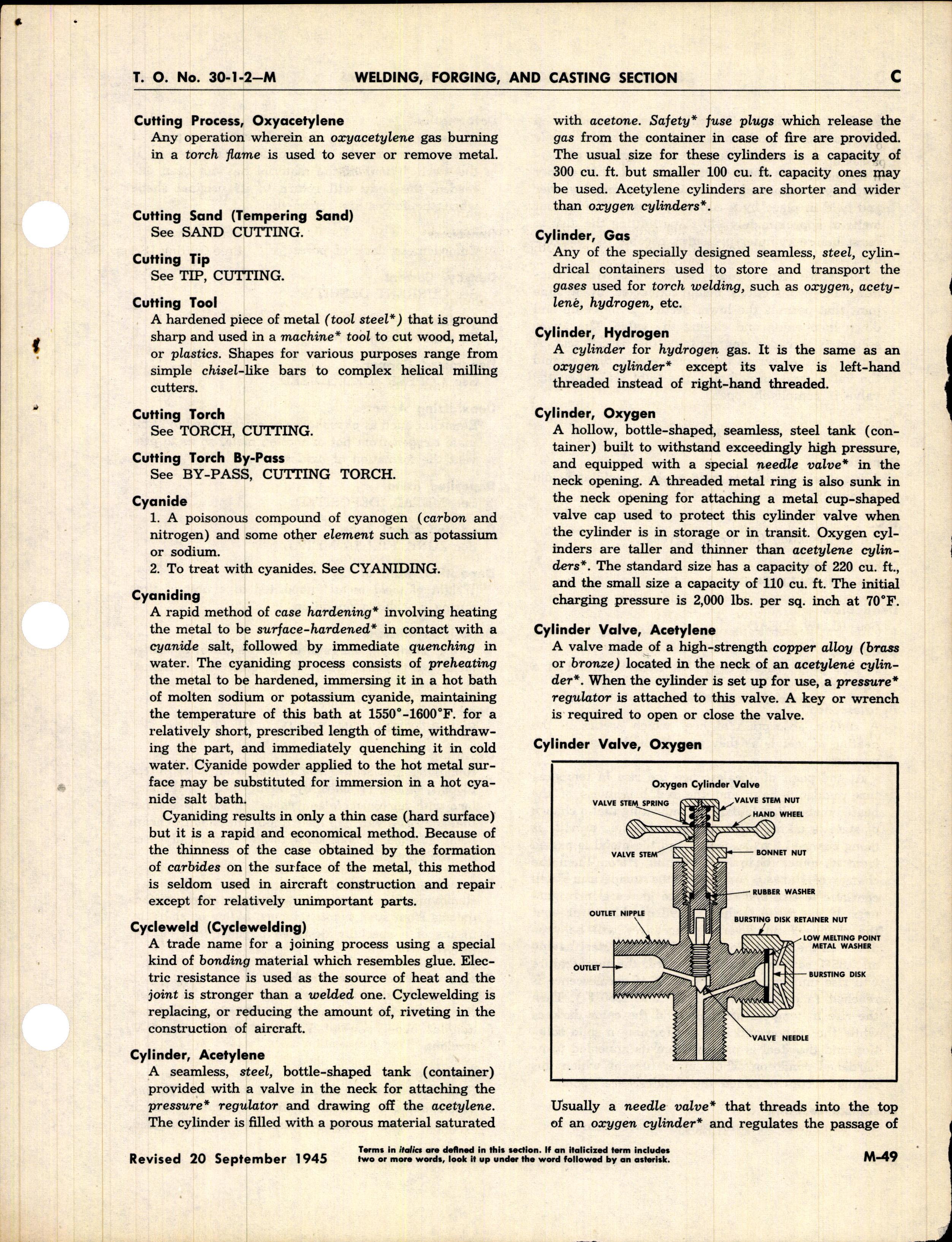Sample page 9 from AirCorps Library document: Dictionary of Aircraft Maintenance Terms (Section M - Welding, Forging, and Casting Section)