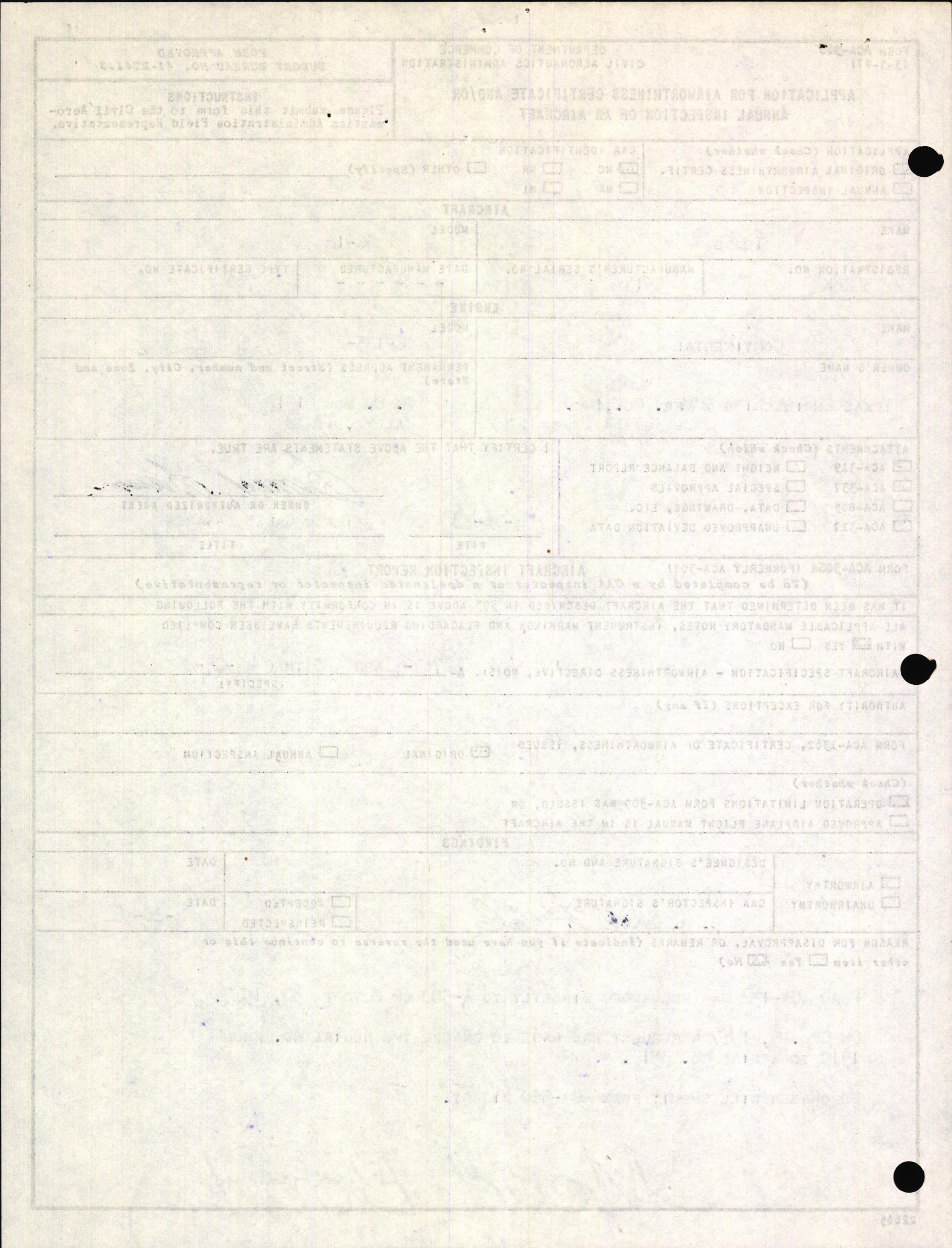 Sample page 2 from AirCorps Library document: Technical Information for Serial Number 3515