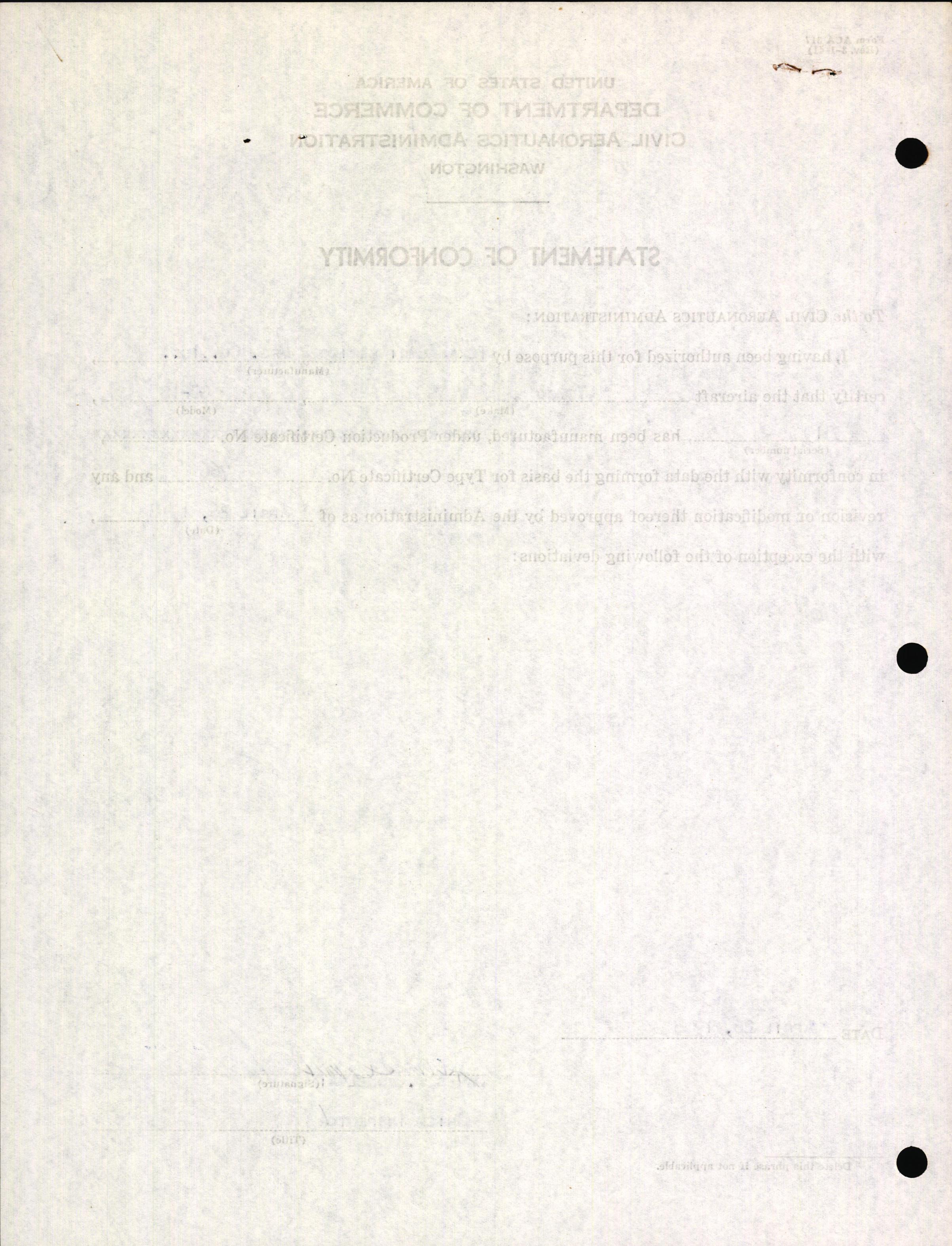 Sample page 4 from AirCorps Library document: Technical Information for Serial Number 3519