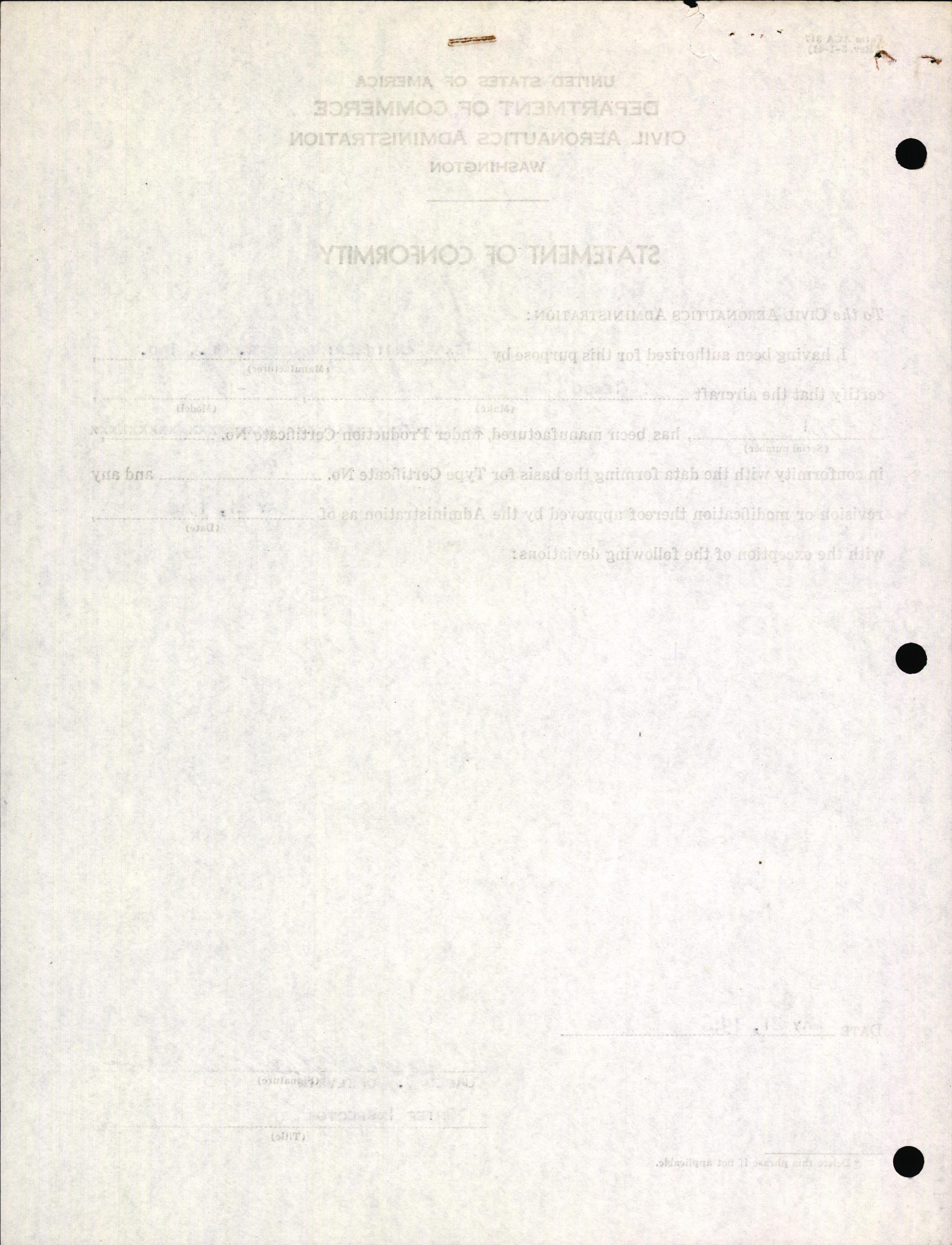 Sample page 4 from AirCorps Library document: Technical Information for Serial Number 3551
