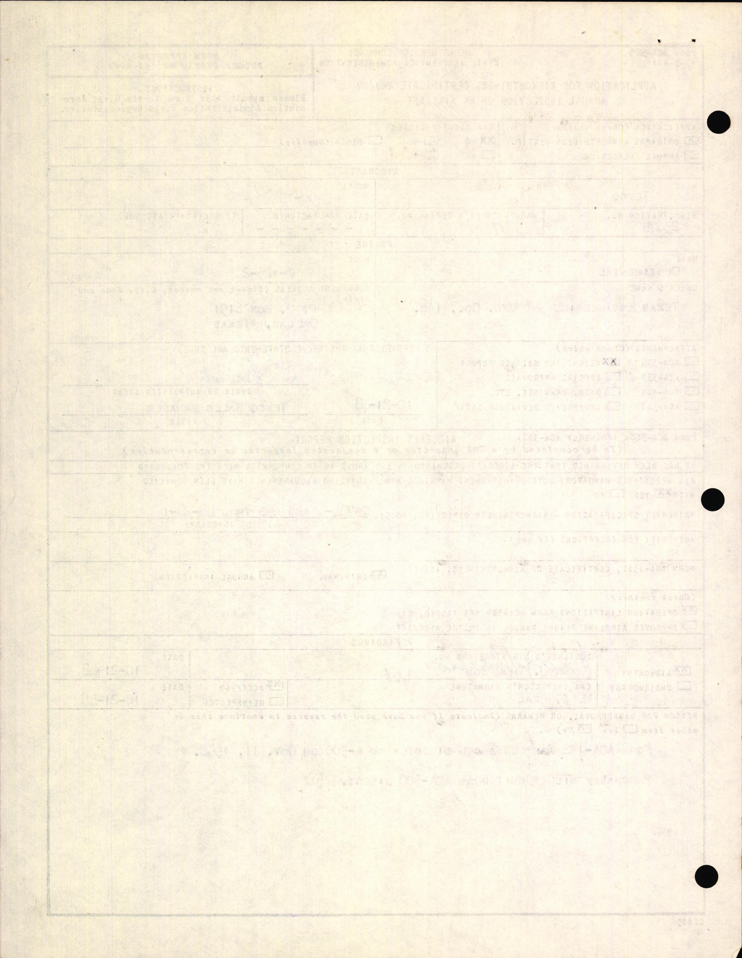 Sample page 2 from AirCorps Library document: Technical Information for Serial Number 3667