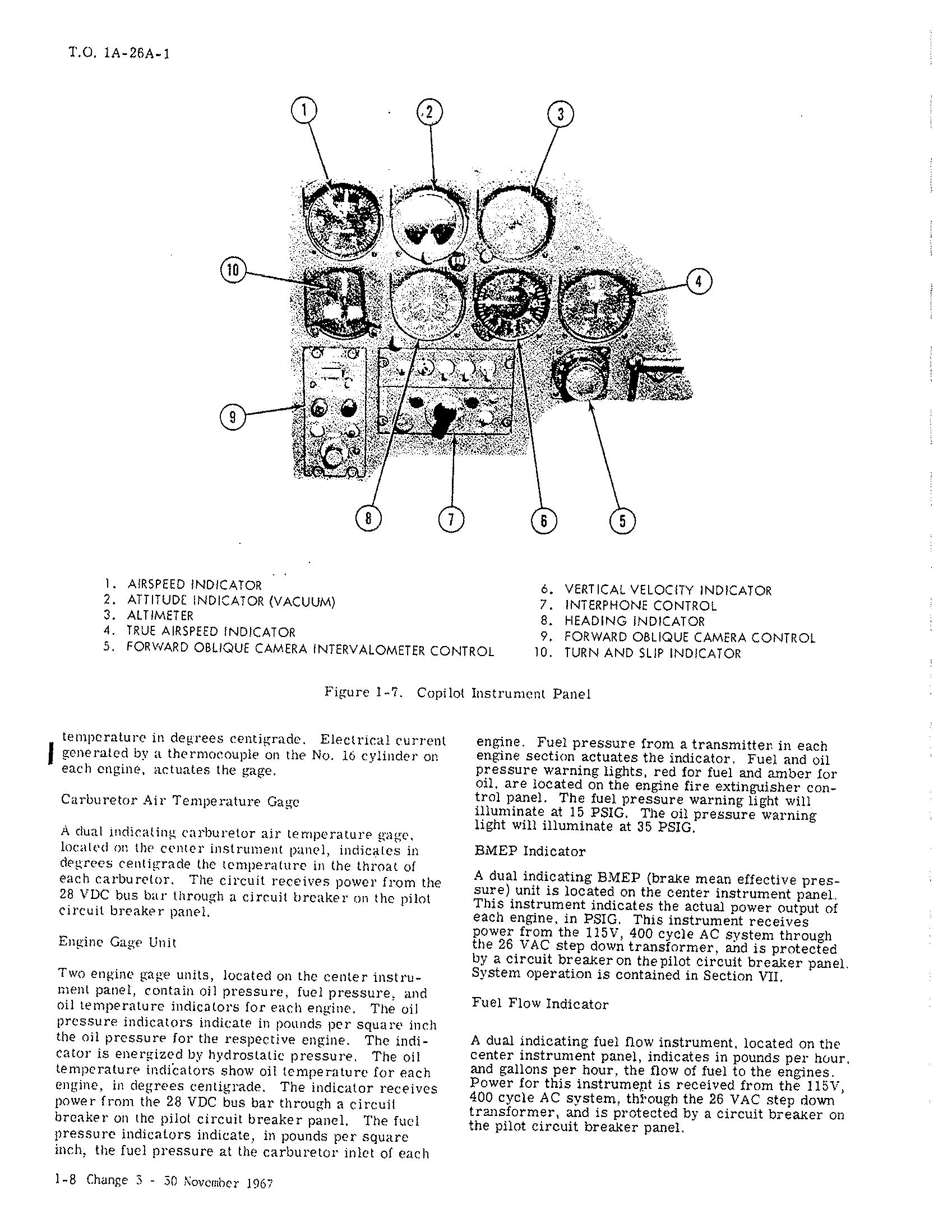 Sample page 16 from AirCorps Library document: Flight Manual for USAF Series A-26A Aircraft