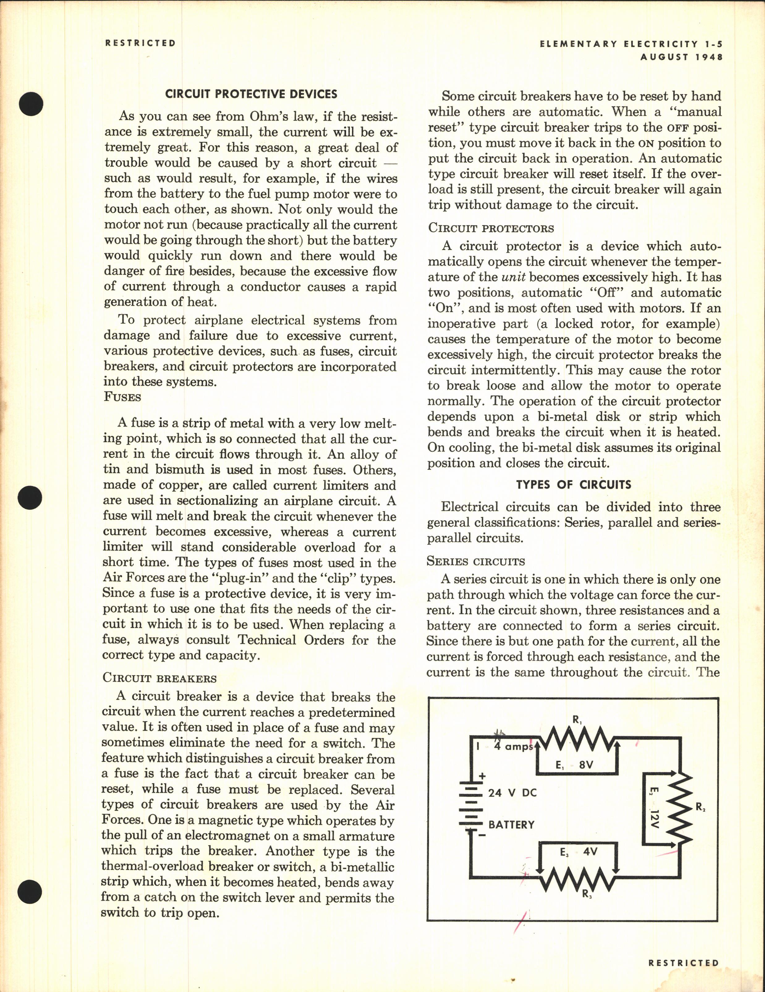Sample page 13 from AirCorps Library document: Elementary Electricity for Airplane Mechanics
