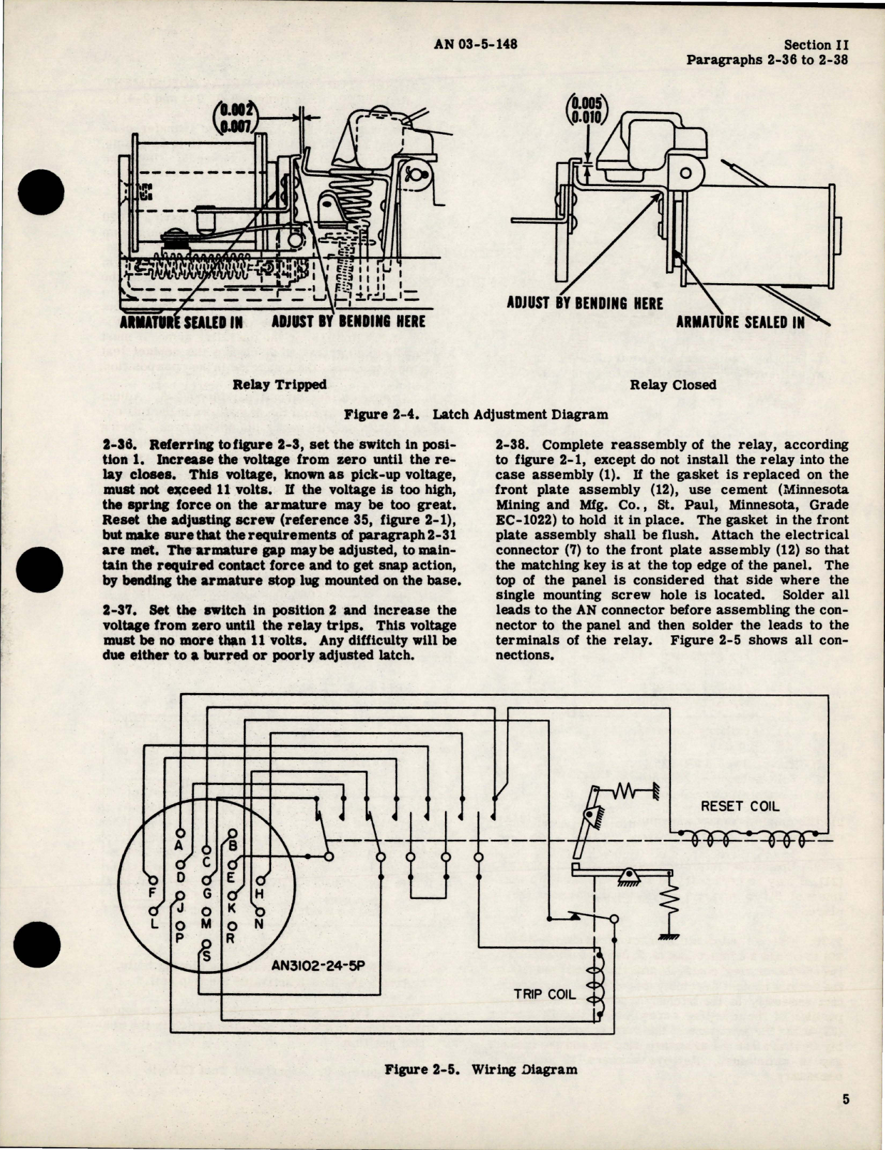 Sample page 7 from AirCorps Library document: Overhaul Instructions for Exciter Control Relay - Type H-1 - Part A24A9280 