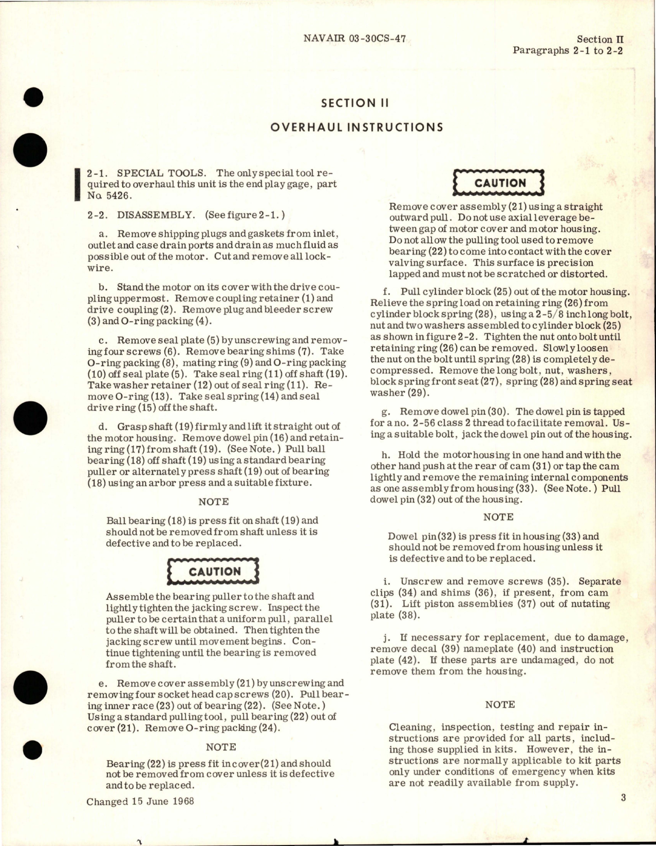 Sample page 7 from AirCorps Library document: Overhaul Instructions for Hydraulic Motor - Models 53FE01002-1 and 53FE01005-1 
