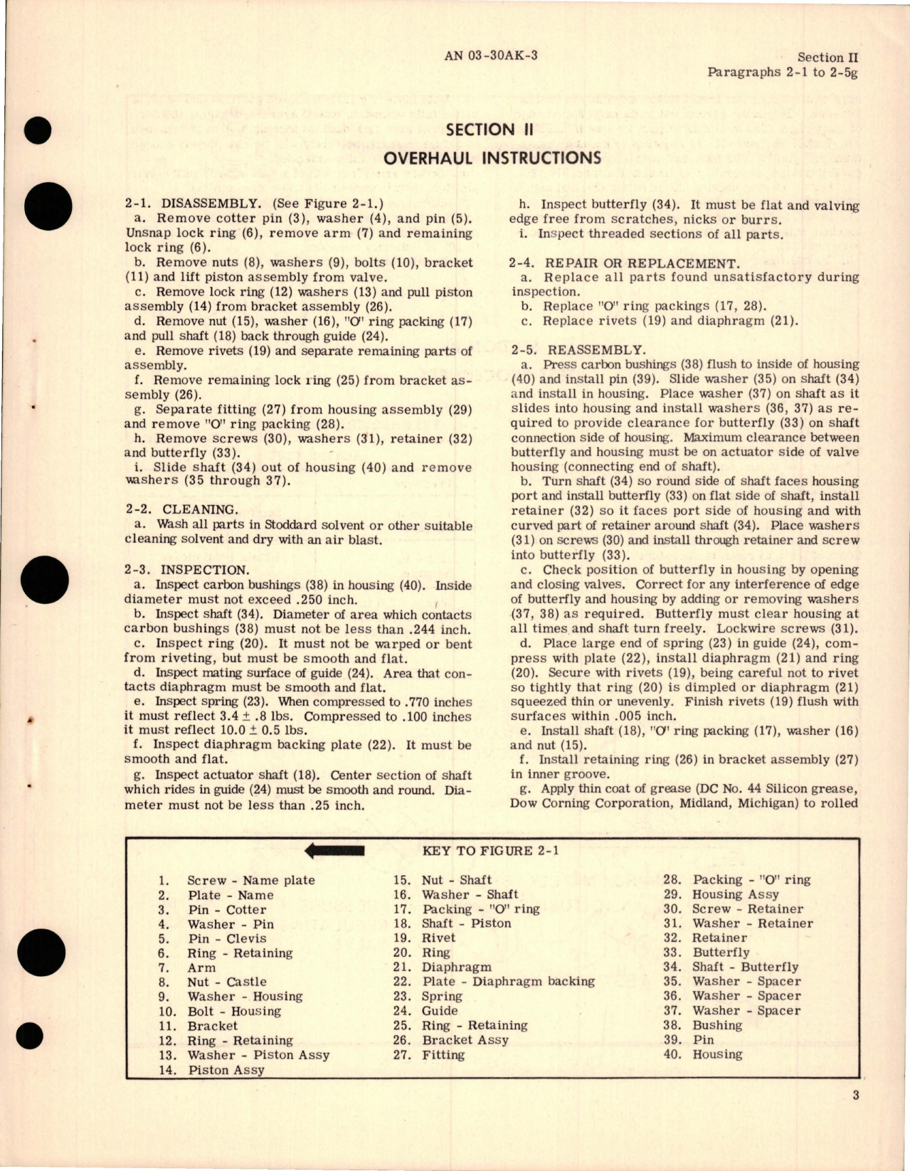 Sample page 5 from AirCorps Library document: Overhaul Instructions for Pressure Ratio Flow Control Valves - Models 92160-1, 92488, and 3282-1