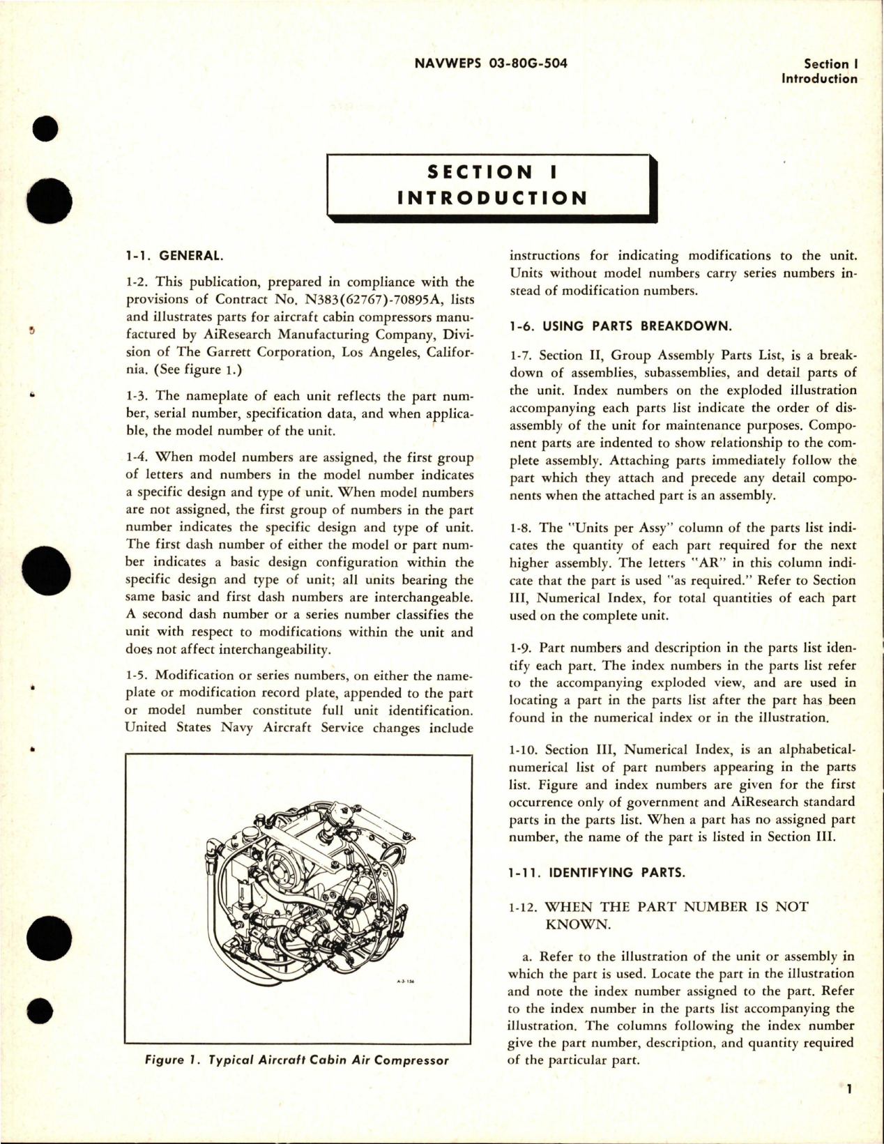 Sample page 5 from AirCorps Library document: Illustrated Parts Breakdown for Cabin Air Compressors - Parts 57970 and 57970-1