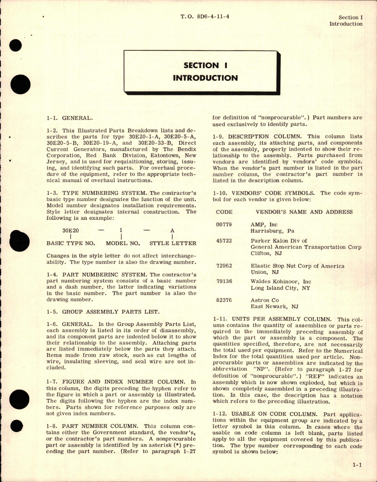 Sample page 5 from AirCorps Library document: Illustrated Parts Breakdown for Direct Current Generator