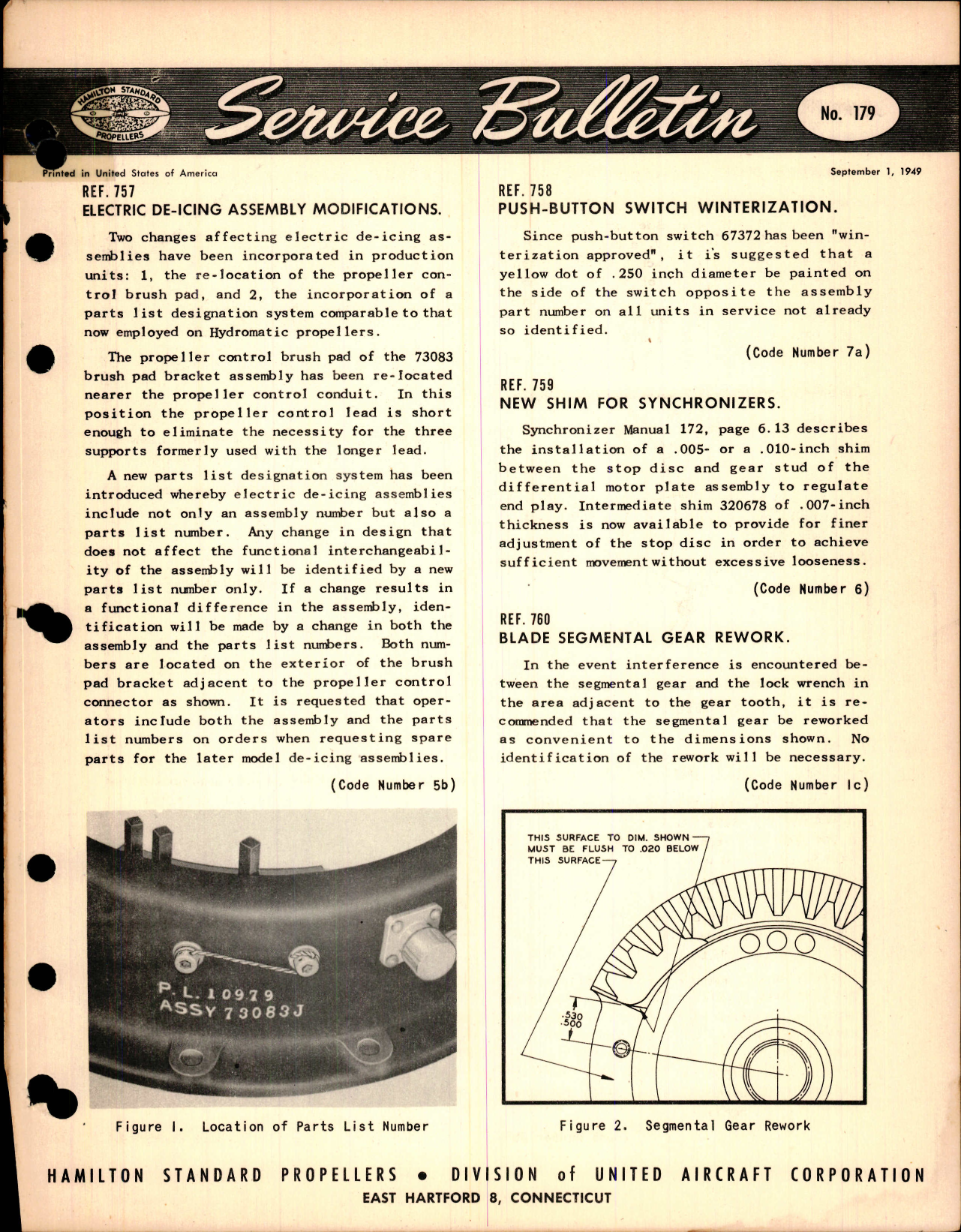 Sample page 1 from AirCorps Library document: Electric De-Icing Assembly Modifications, Ref 757