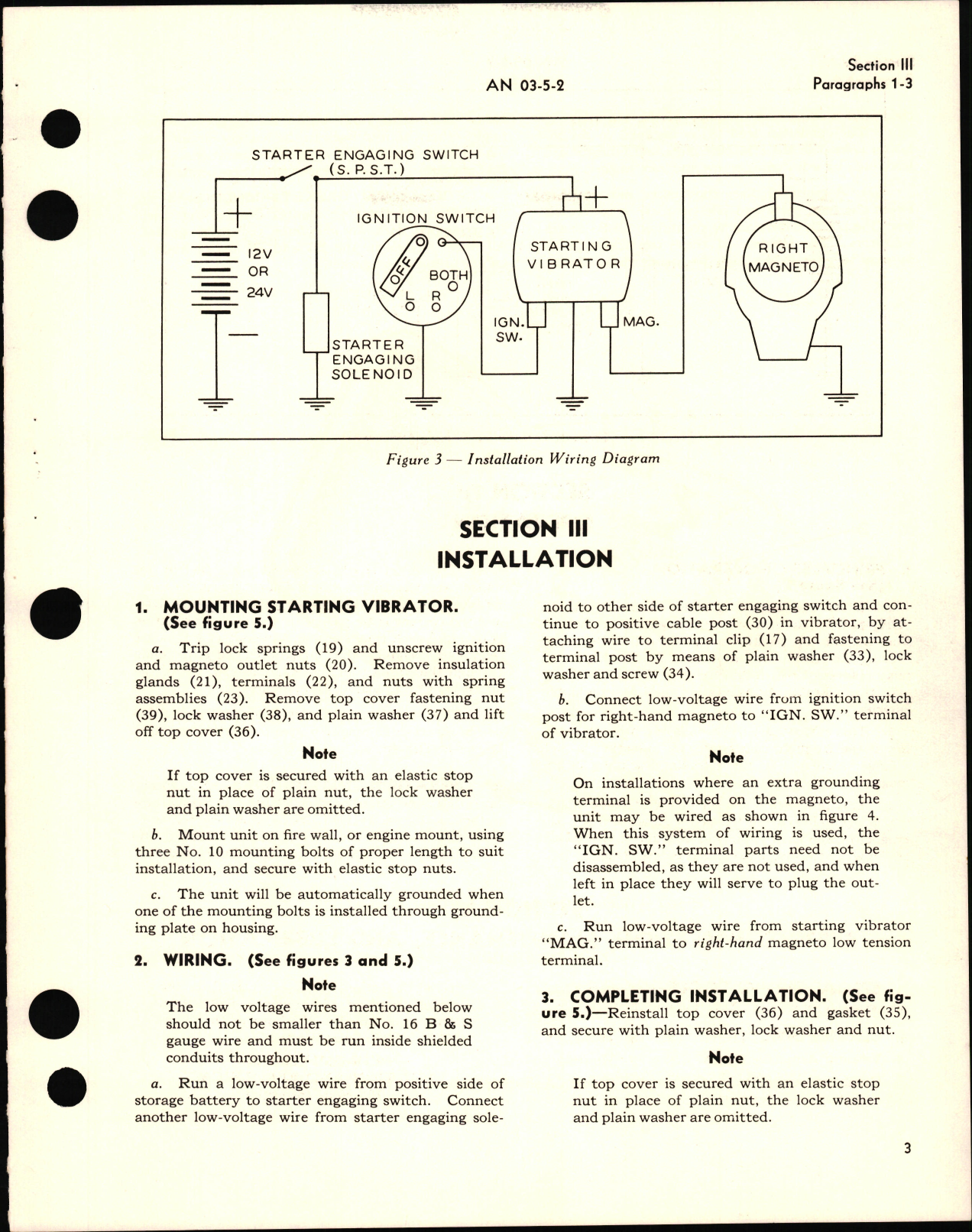 Sample page 7 from AirCorps Library document: Handbook of Instructions with Parts Catalog for Starting Vibrators Types B3 and B5