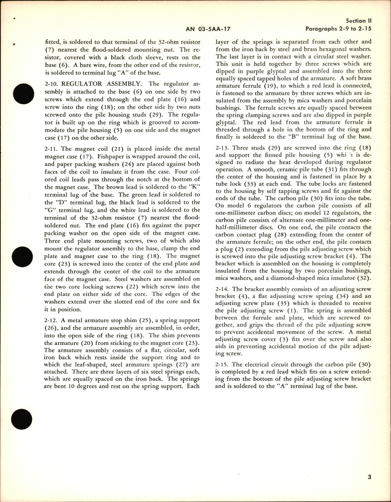 Sample page 7 from AirCorps Library document: Operation, Service, & Overhaul Instruction with Parts Catalog for Carbon Pile Voltage Regulator 1042-6A & -12A