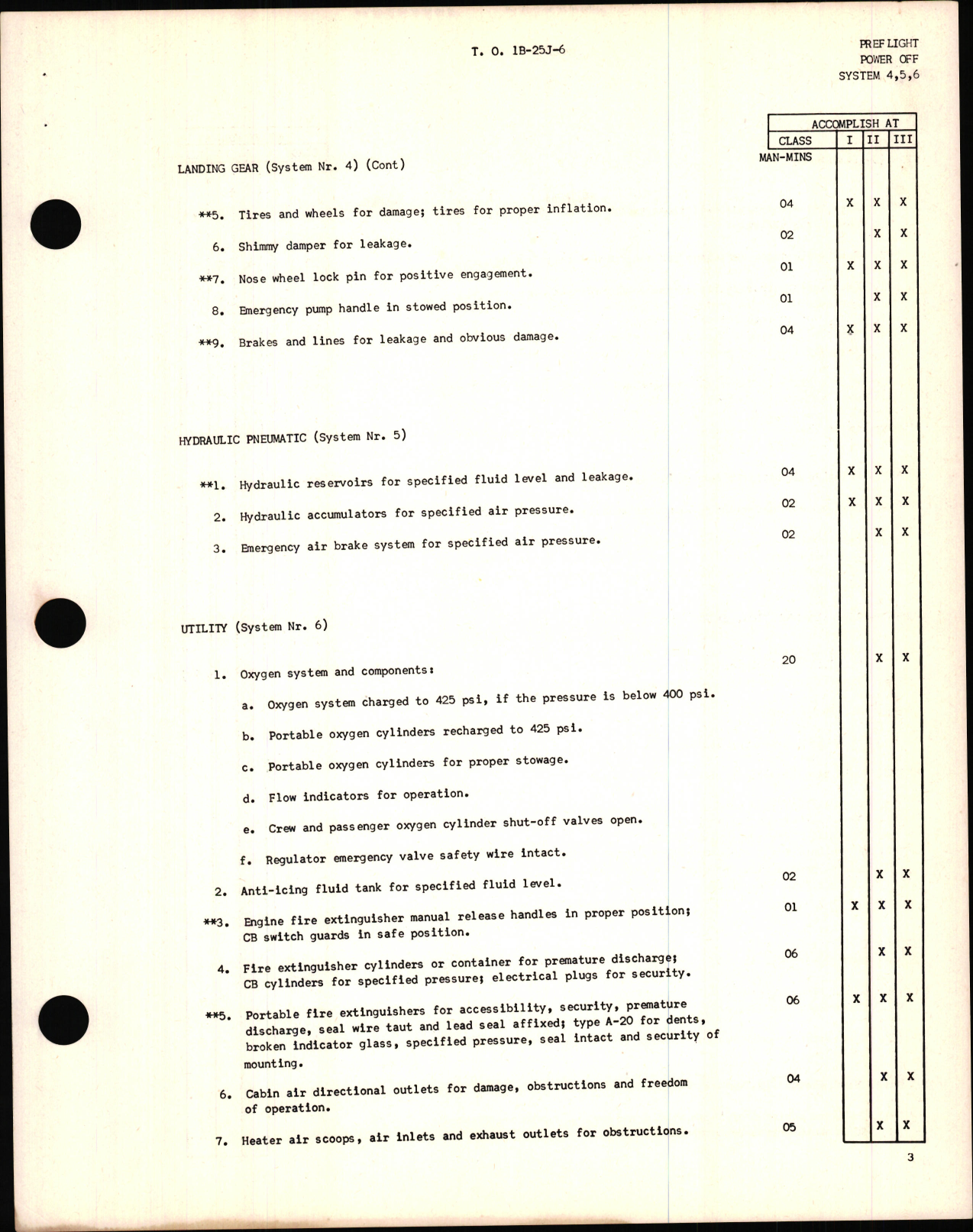 Sample page 7 from AirCorps Library document: Handbook of Inspection Requirements for USAF Model B-25 Aircraft