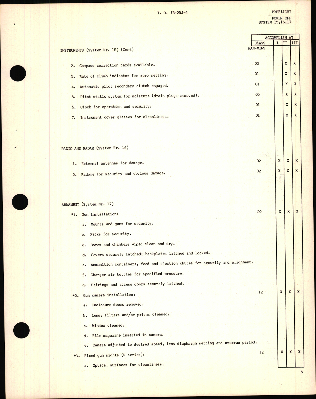 Sample page 9 from AirCorps Library document:  Handbook of Inspection Requirements for USAF Model B-25 Aircraft