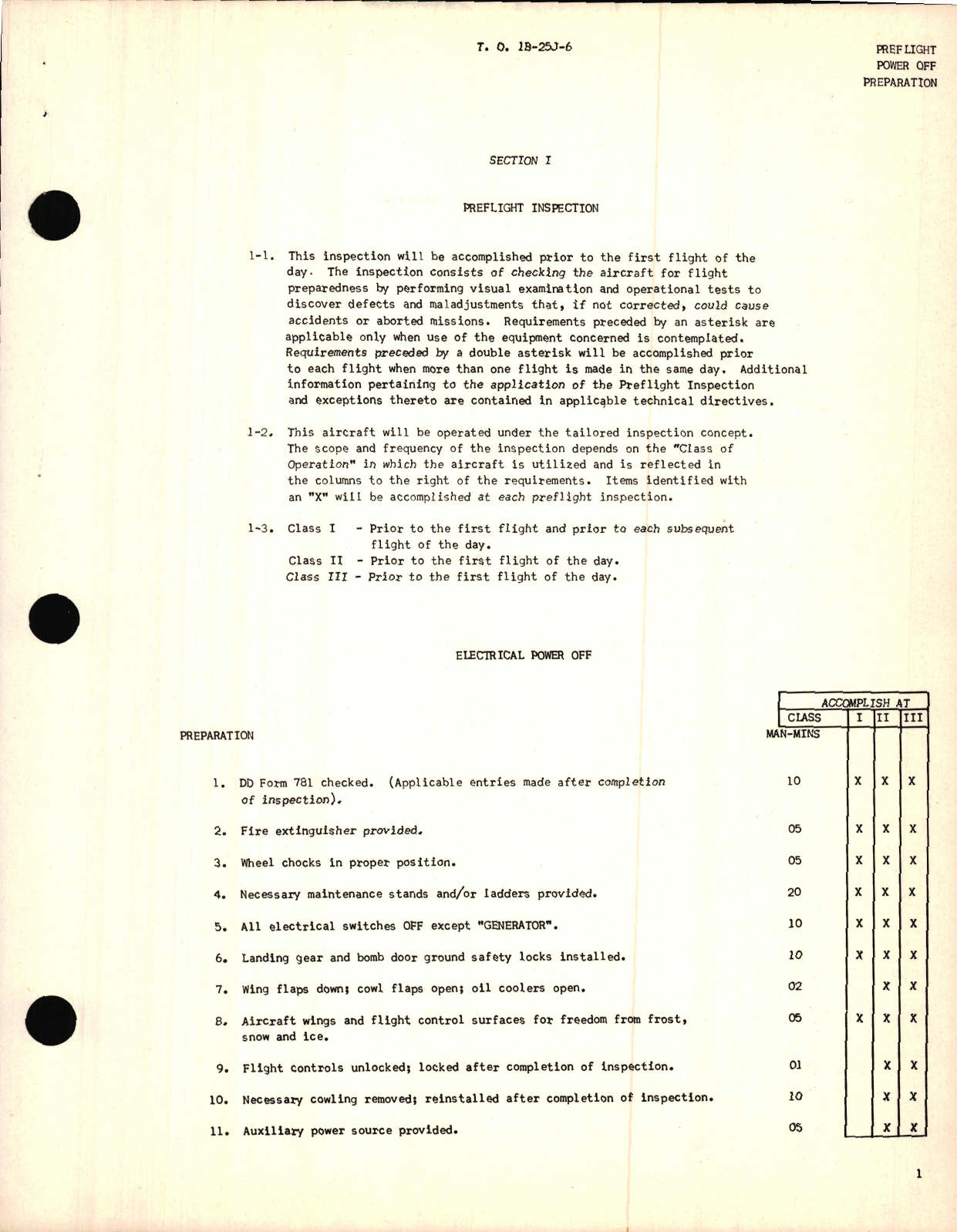 Sample page 5 from AirCorps Library document: Handbook of Inspection Requirements for USAF Model B-25 Aircraft