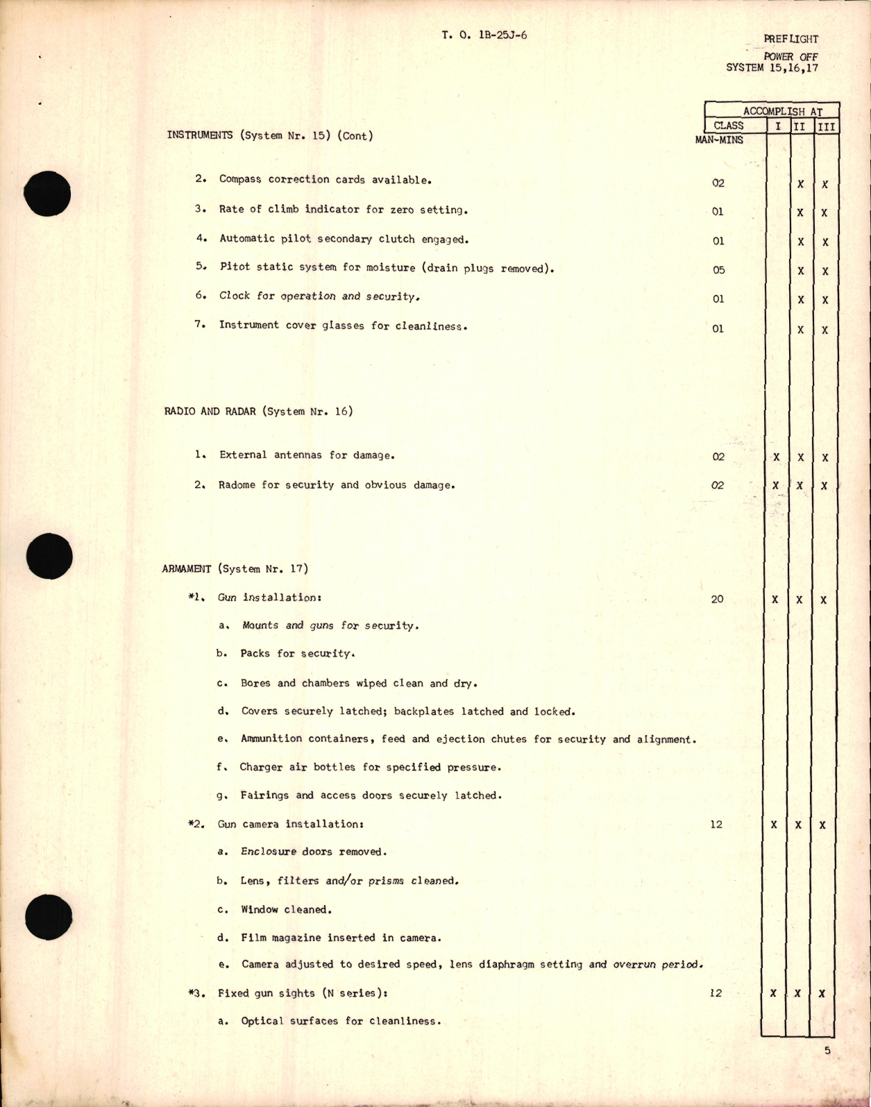 Sample page 9 from AirCorps Library document: Handbook of Inspection Requirements for USAF Model B-25 Aircraft, 