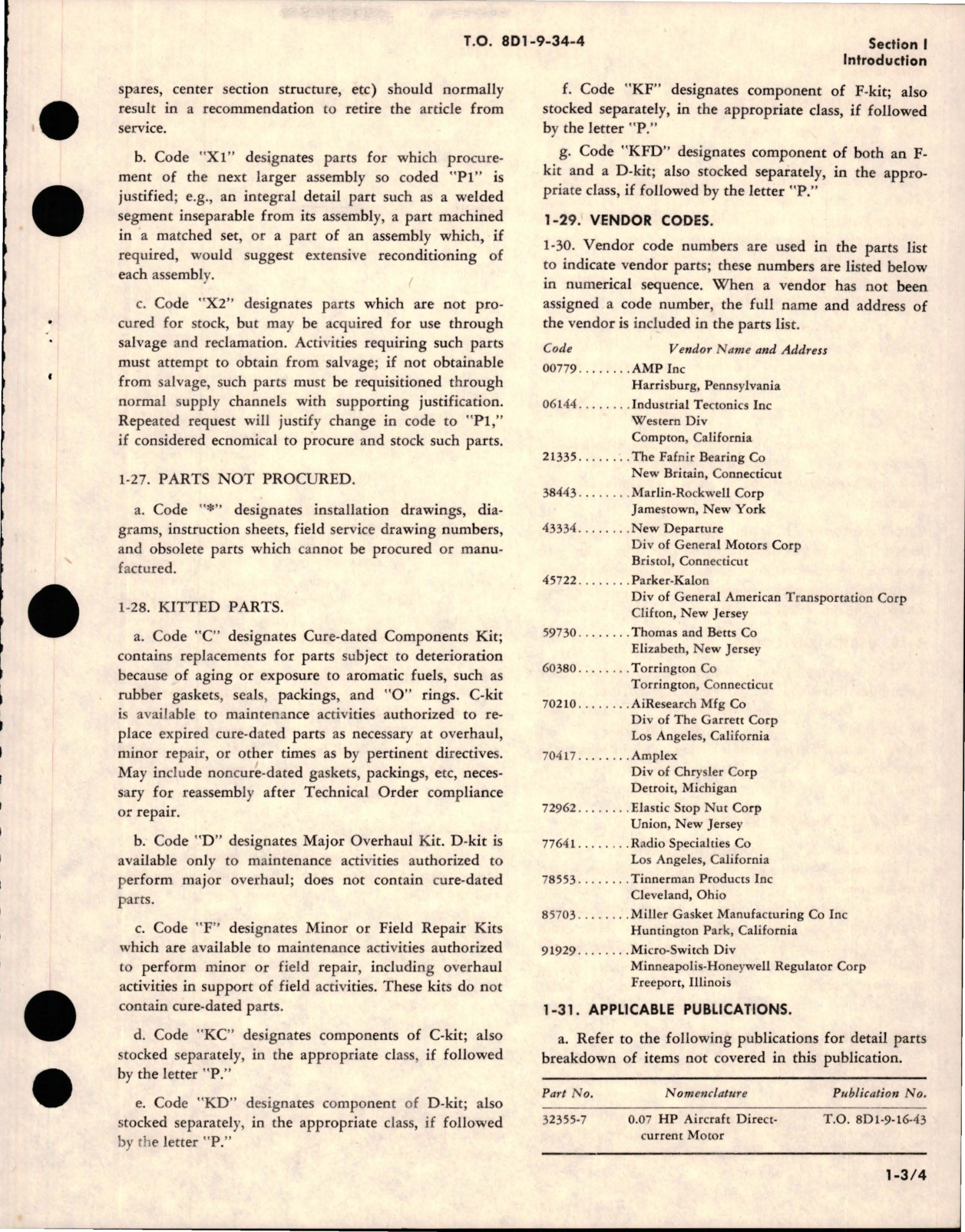 Sample page 5 from AirCorps Library document: Illustrated Parts Breakdown for Electromechanical Linear Actuators - Parts 34622, 34622-1, and 34622-1-6 - Models ELA20-43 and ELA20-44