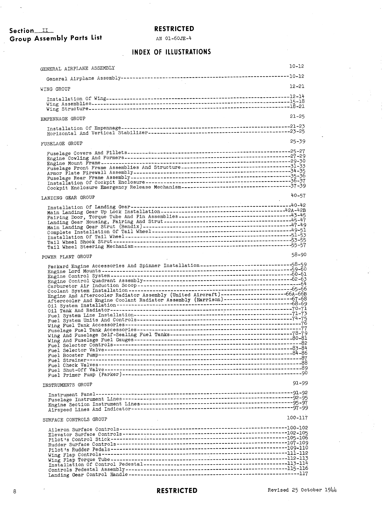 Sample page 12 from AirCorps Library document: Parts Catalog for P-51D