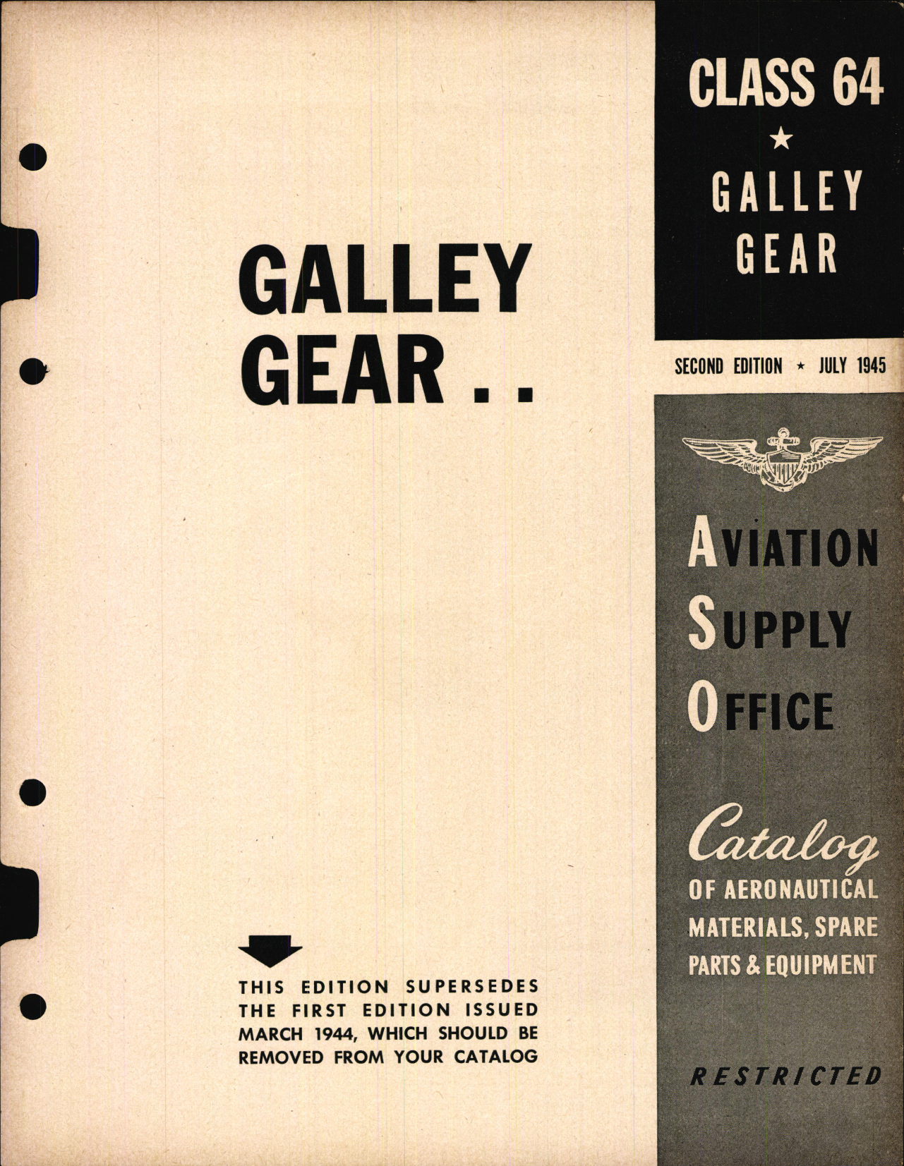 Sample page 1 from AirCorps Library document: Galley Gear