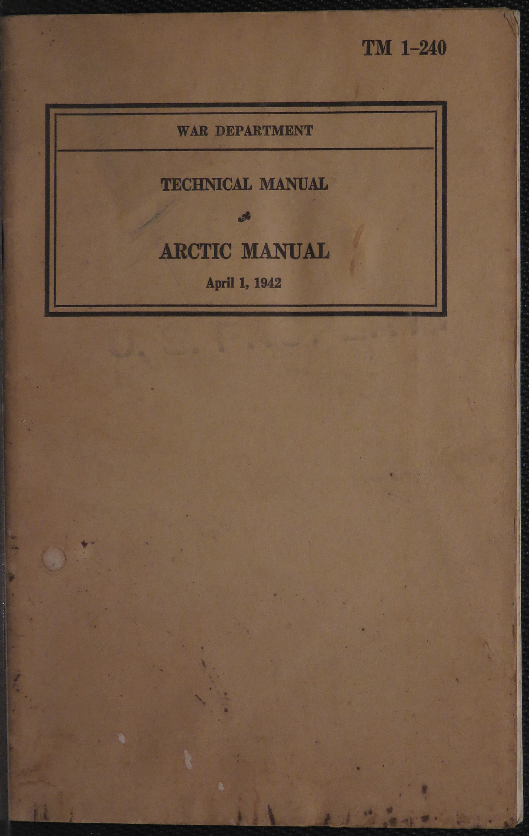 Sample page 1 from AirCorps Library document: Arctic Manual
