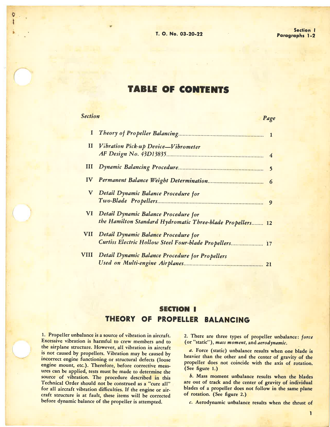 Sample page 3 from AirCorps Library document: Dynamic Balancing of Propellers