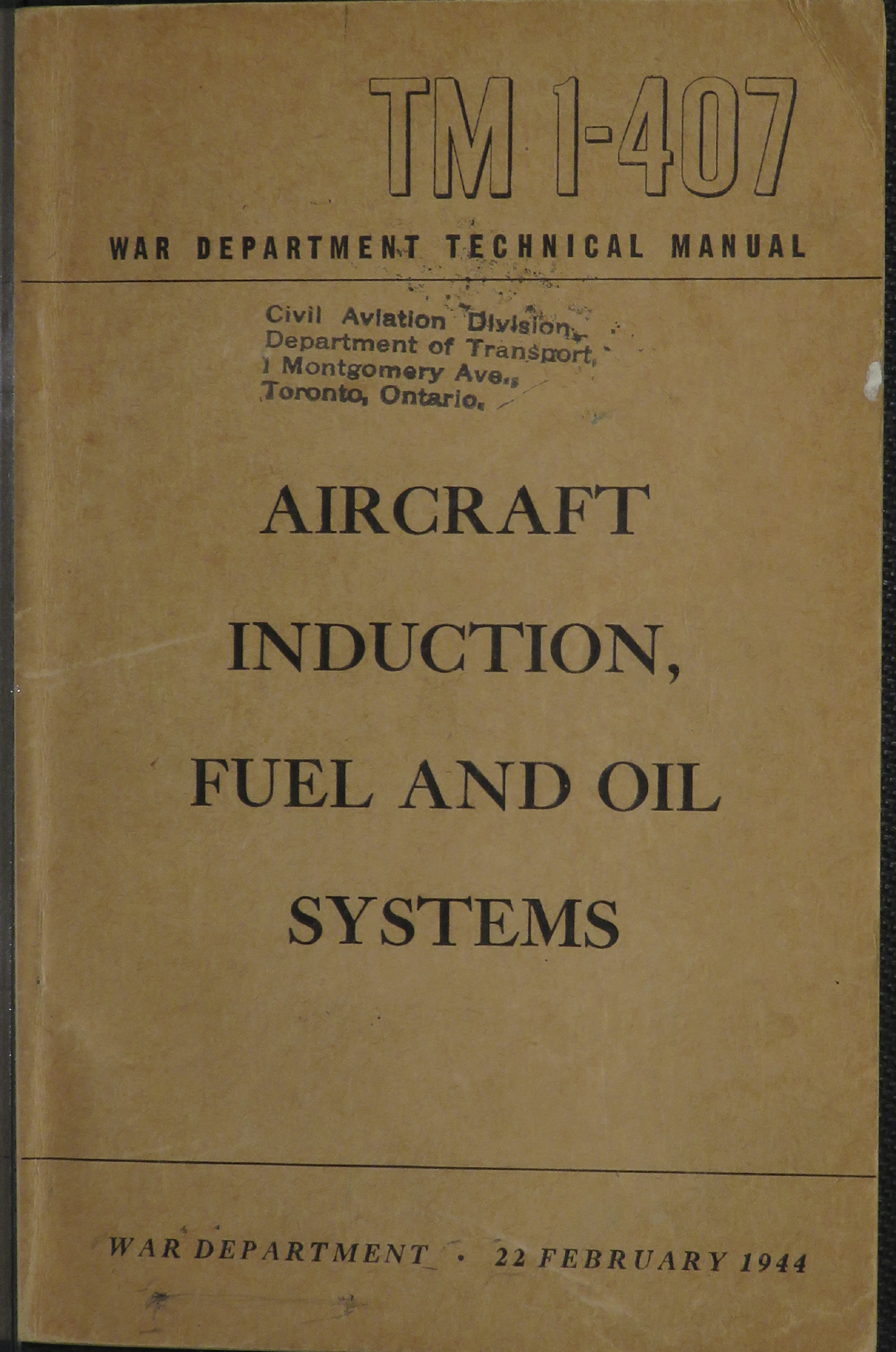 Sample page 1 from AirCorps Library document: Aircraft Induction, Fuel and Oil System