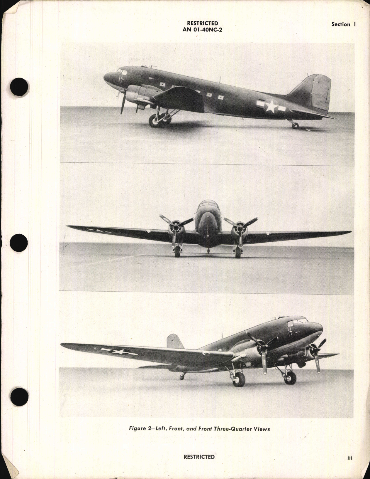 Sample page 5 from AirCorps Library document: Erection and Maintenance for C-47, C-47A, R4D-1, and R4D-5, 15-Oct-1944
