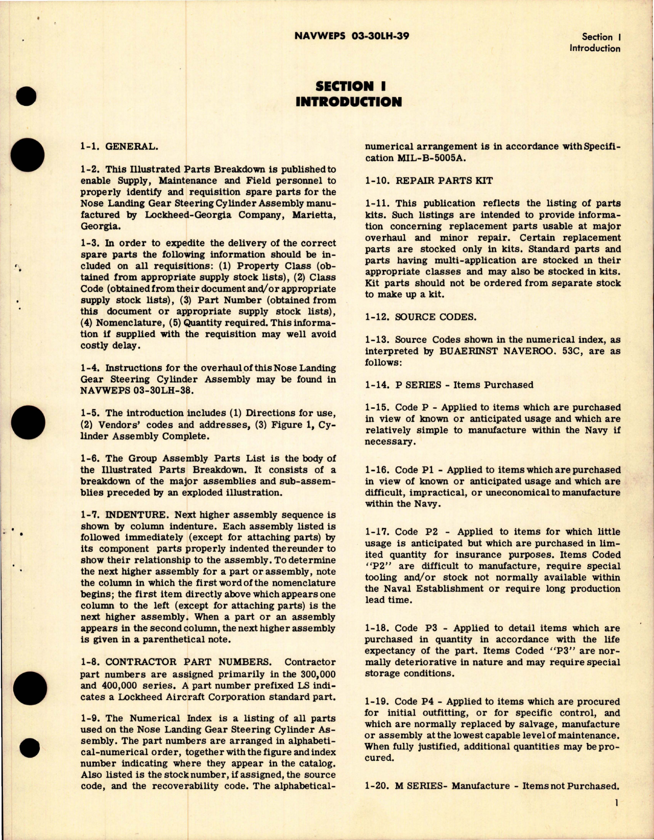 Sample page 5 from AirCorps Library document: Illustrated Parts Breakdown for Nose Landing Gear Steering Cylinder Assembly - PART 695568-1