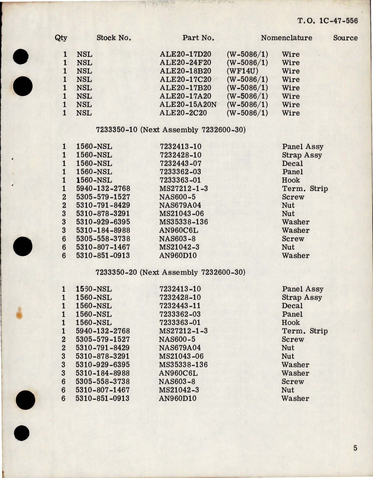 Sample page 5 from AirCorps Library document: Installation of AN/ALE-20(V) Flare Dispenser for C-47, EC-47, RC-47 and AC-47