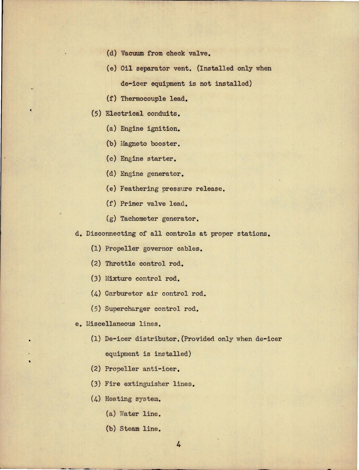 Sample page 5 from AirCorps Library document: Project Guide for Power Plant Installation and Operation for Removal of R-2600-9 from B-25 