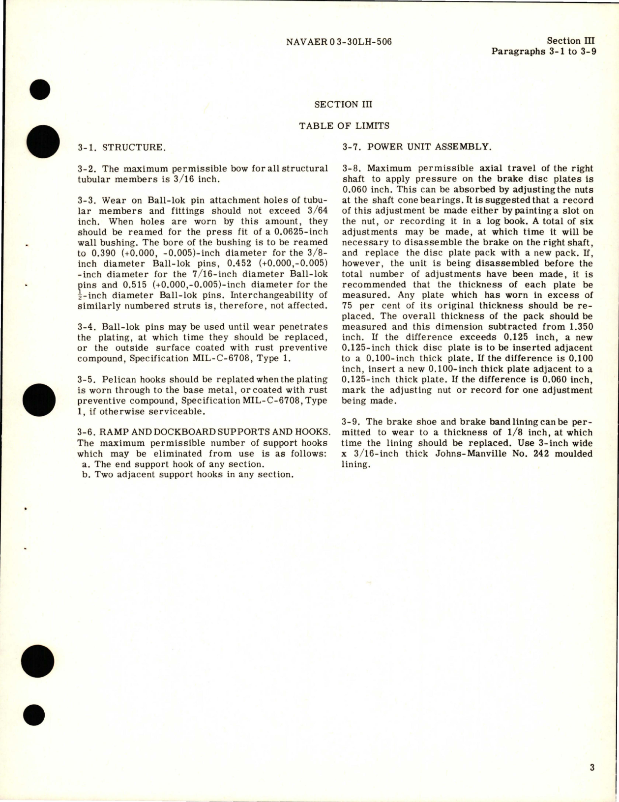 Sample page 7 from AirCorps Library document: Overhaul Instructions for Aerolift Cargo Elevator - 319950 
