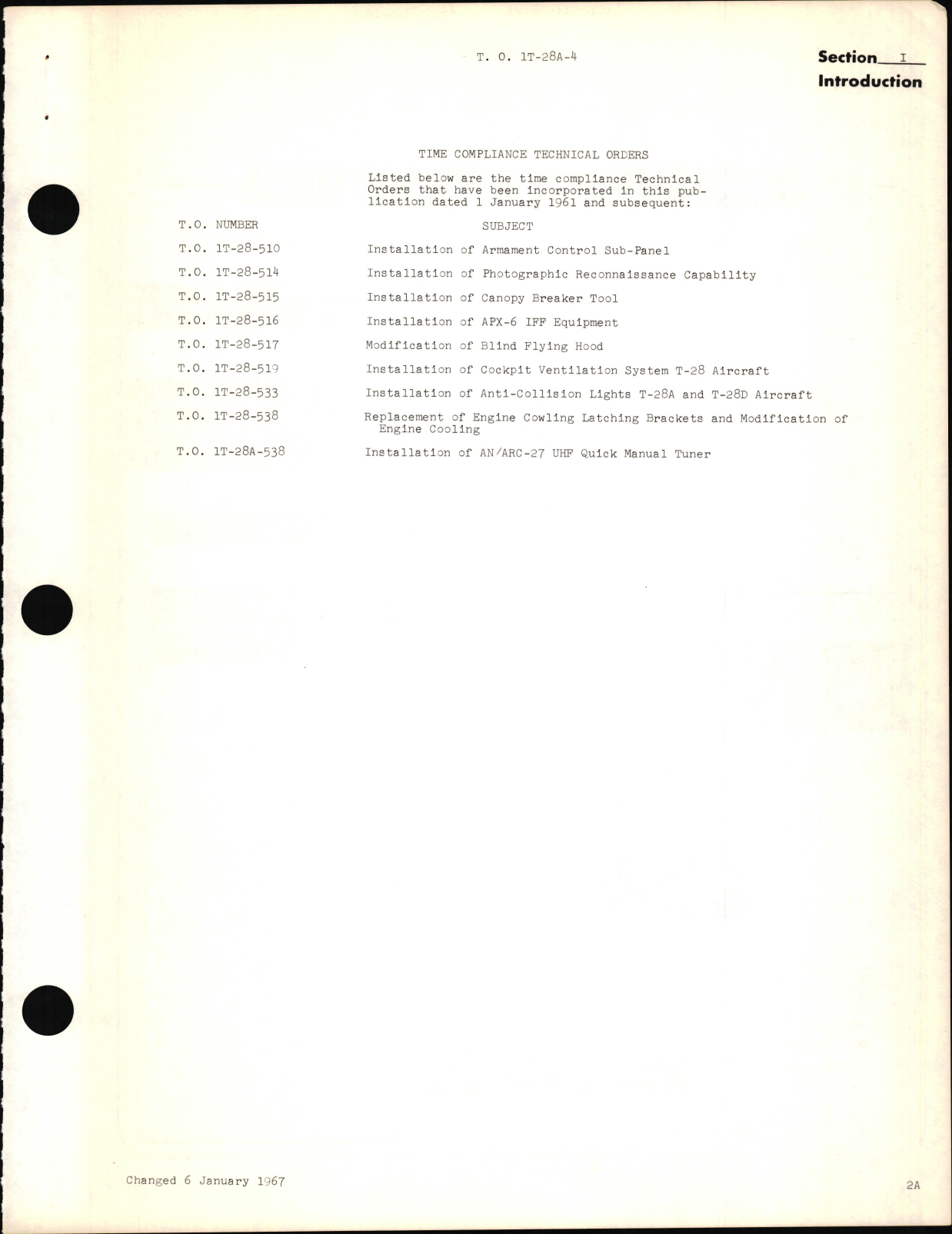 Sample page 5 from AirCorps Library document: Illustrated Parts Breakdown for T-28A Aircraft