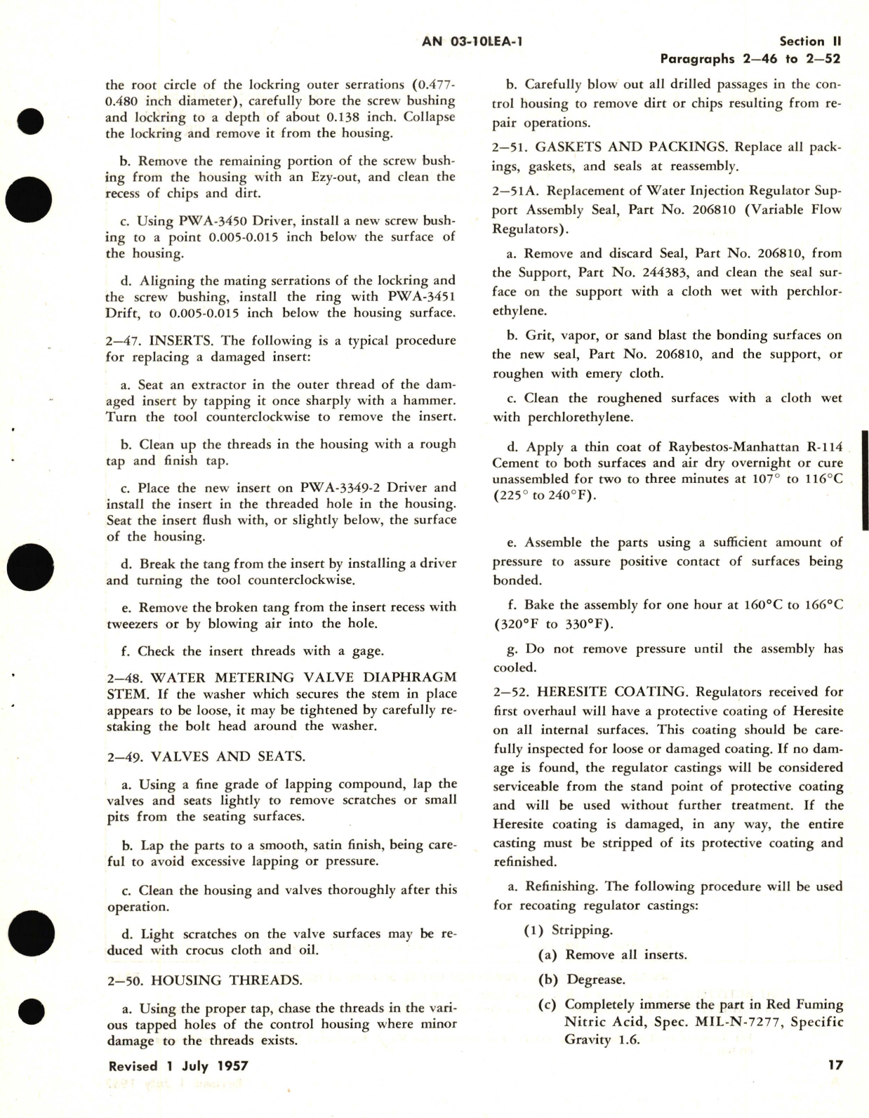 Sample page 3 from AirCorps Library document: Overhaul Instructions for Water Regulators Models 101796, 169479, 190255, 104384, 169953, 222552, 169478, 169954, 229300