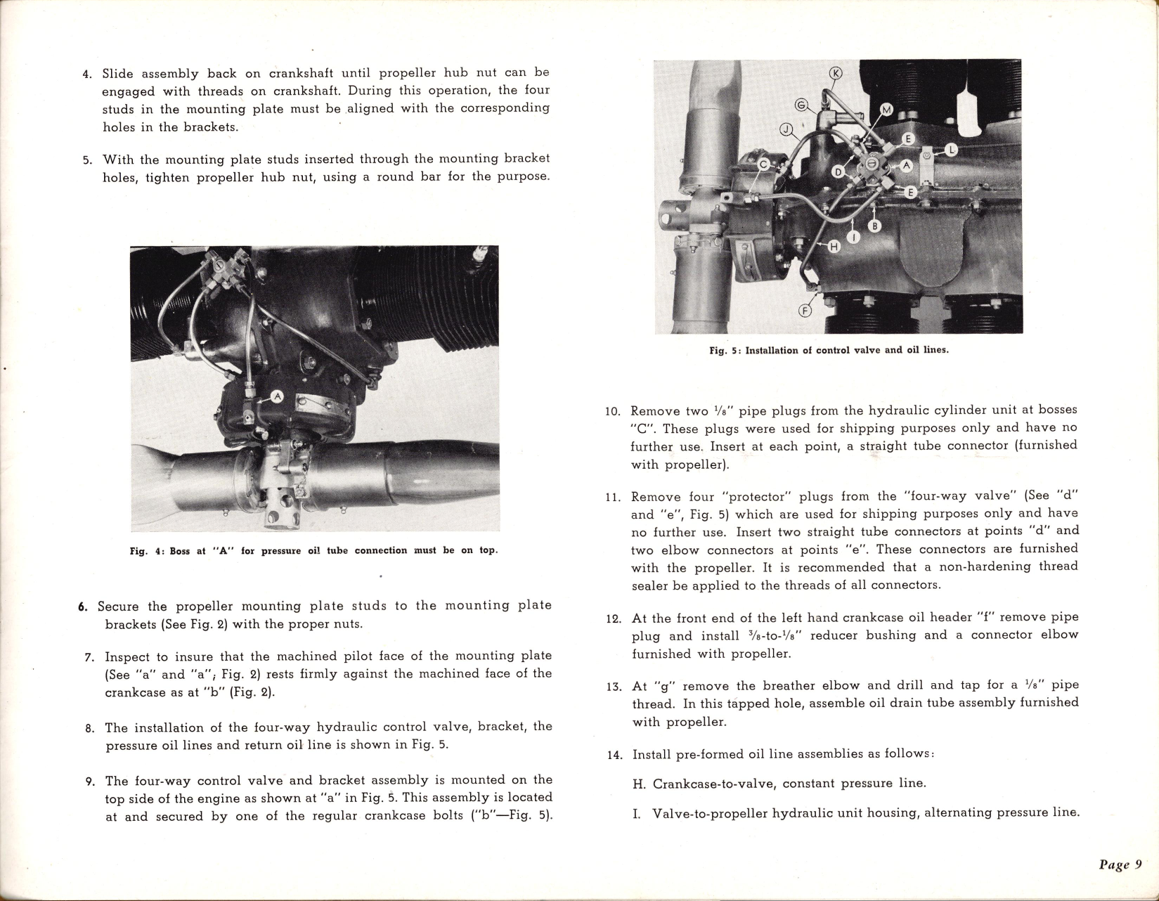 Sample page 9 from AirCorps Library document: Continental Aviation Skypower Hydraulically Operated, Controllable Pitch Propeller for Light Planes