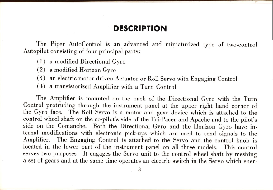 Sample page 5 from AirCorps Library document: Your Piper Autocontrol Operation Instructions