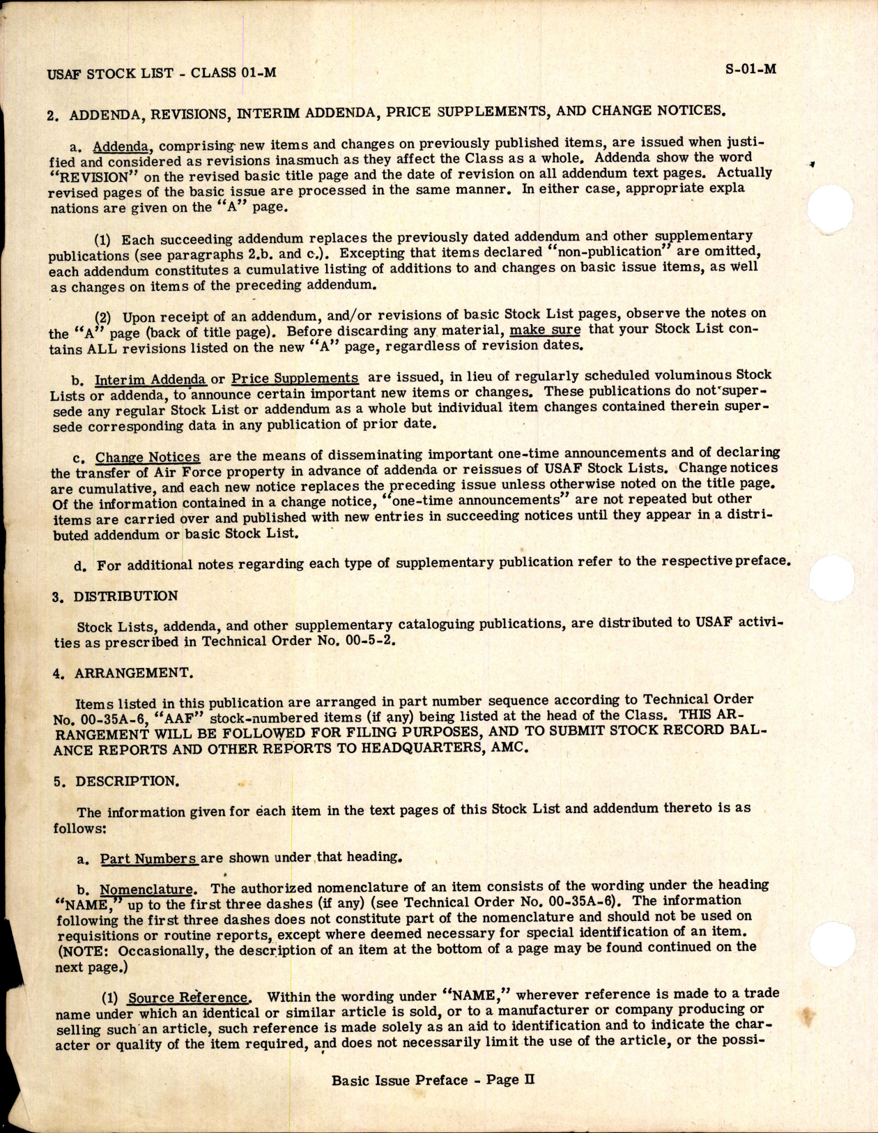 Sample page 4 from AirCorps Library document: Class 01-M Code 0110 Parts for North American Aircraft