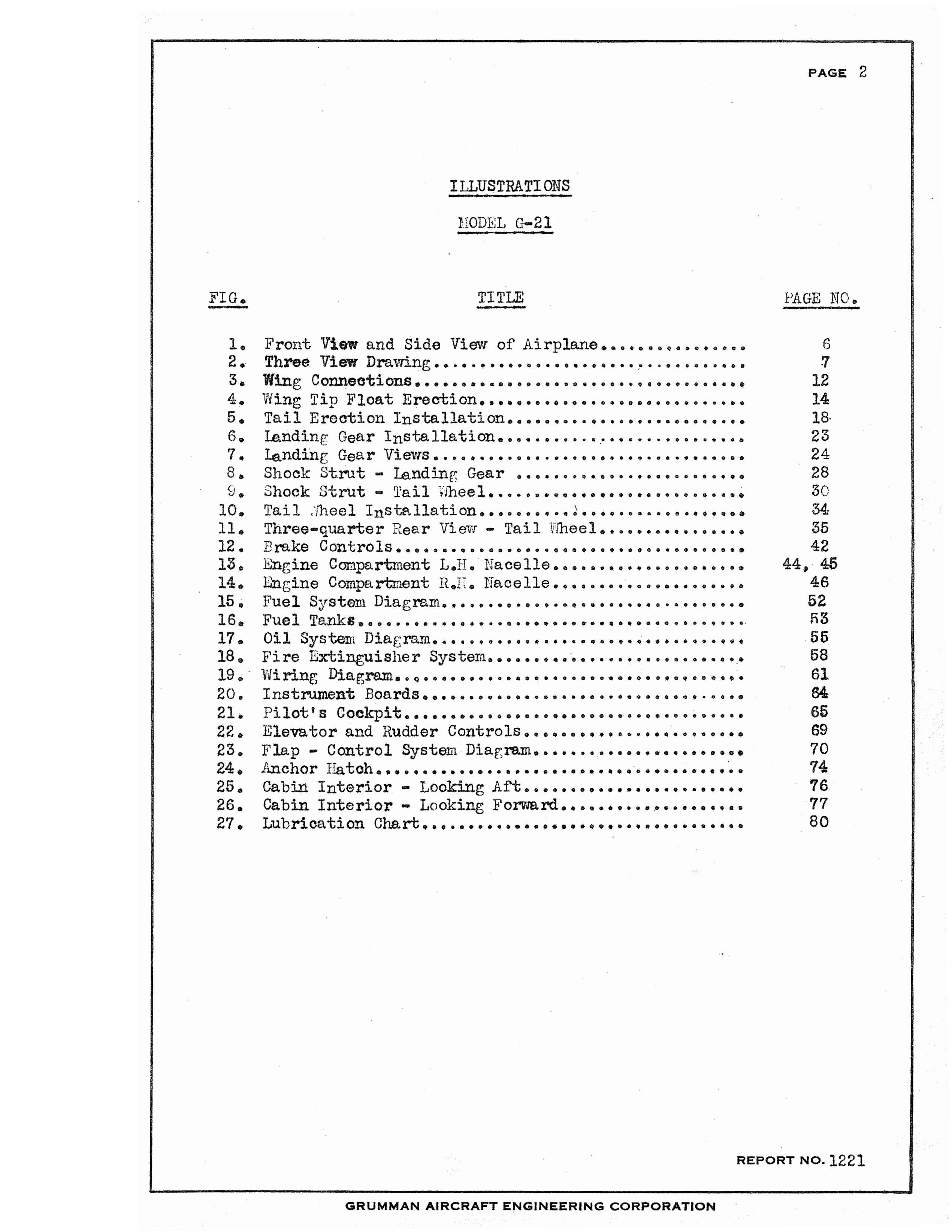 Sample page 3 from AirCorps Library document: Erection and Maintenance Instructions for Grumman Amphibian Model G-21A