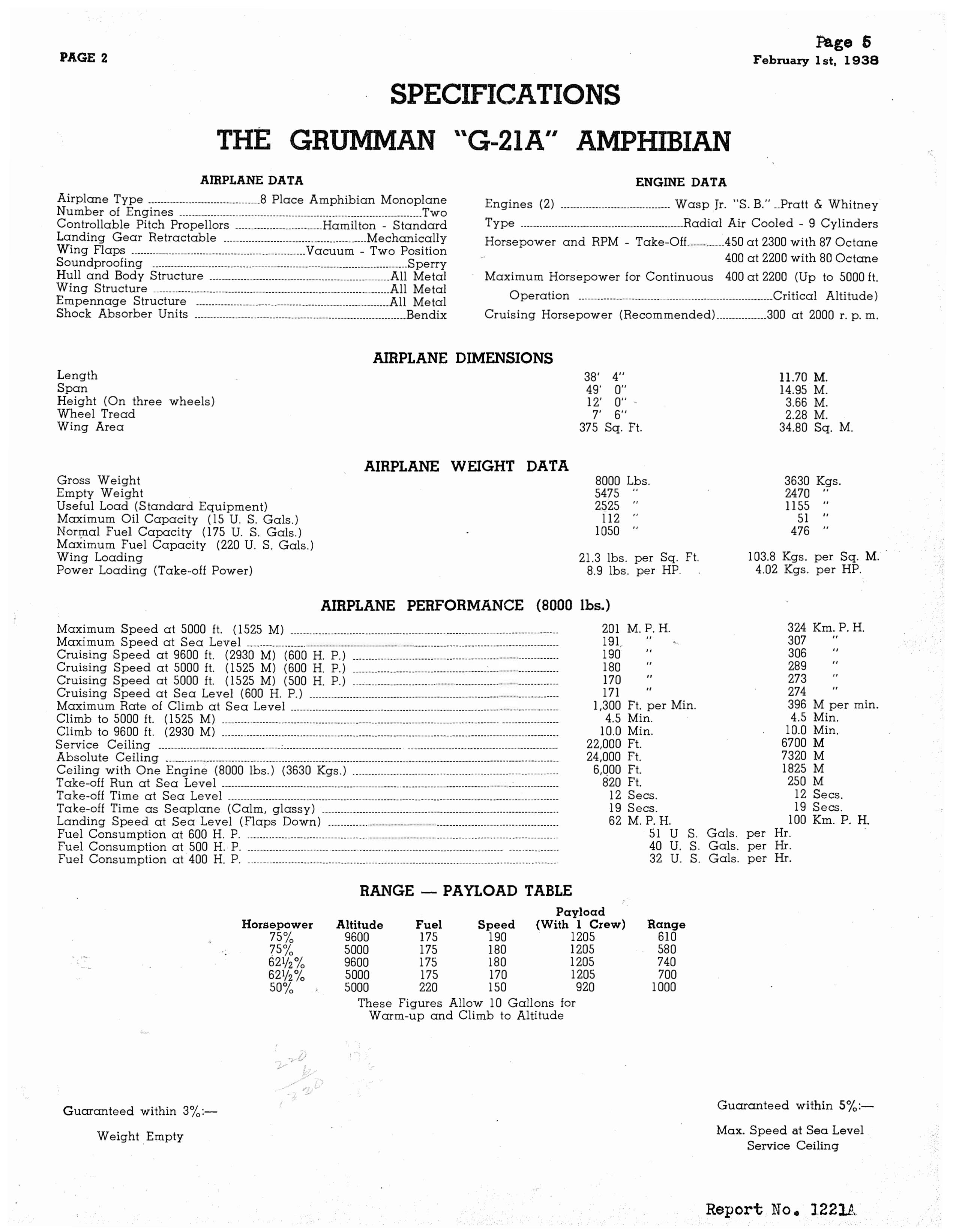 Sample page 6 from AirCorps Library document: Erection and Maintenance Instructions for Grumman Amphibian Model G-21A