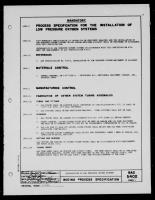 Installation of Low Pressure Oxygen Systems