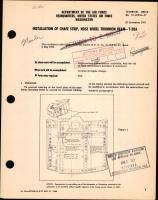 Installation of Chafe Strip, Nose Wheel Trunnion Beam For T-28A