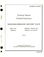 Overhaul Instructions for Solenoid-Operated Shutoff Valve Part No. V8500-19 